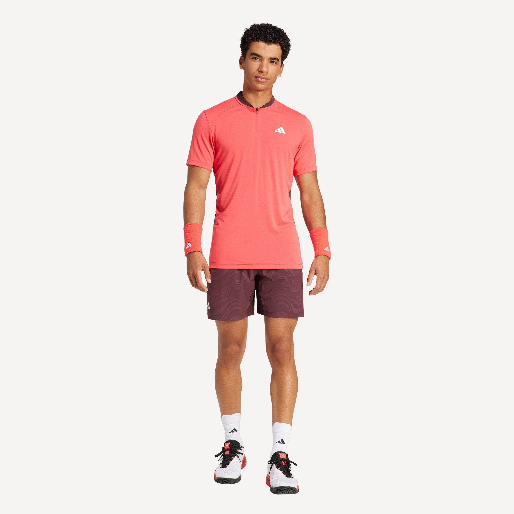 adidas Pro Melbourne Men's Freelift Tennis Polo - Red (4)