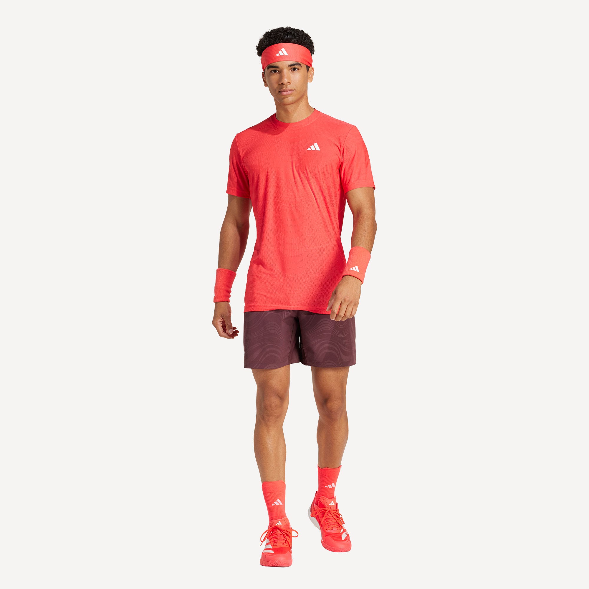 adidas Pro Melbourne Men's Freelift Tennis Shirt - Red (4)