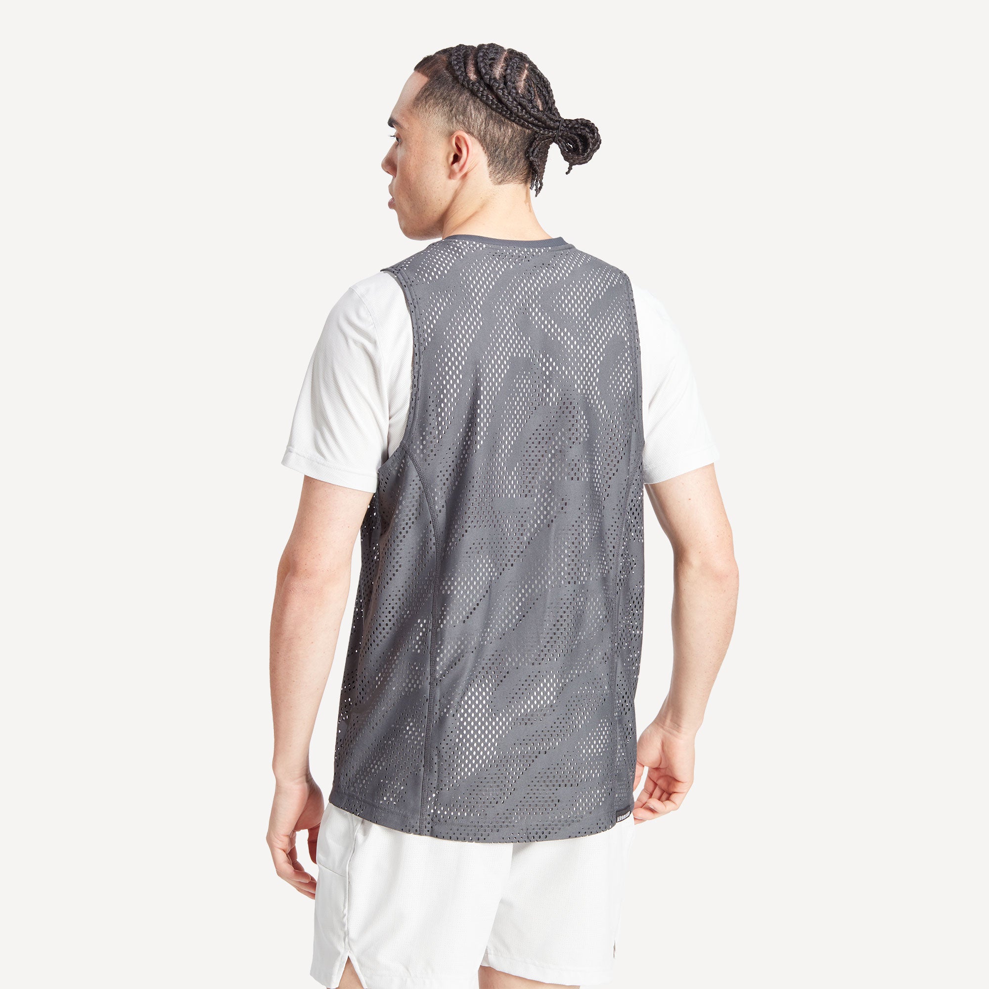 adidas Pro Melbourne Men's Layering Tennis Shirt - Grey (2)