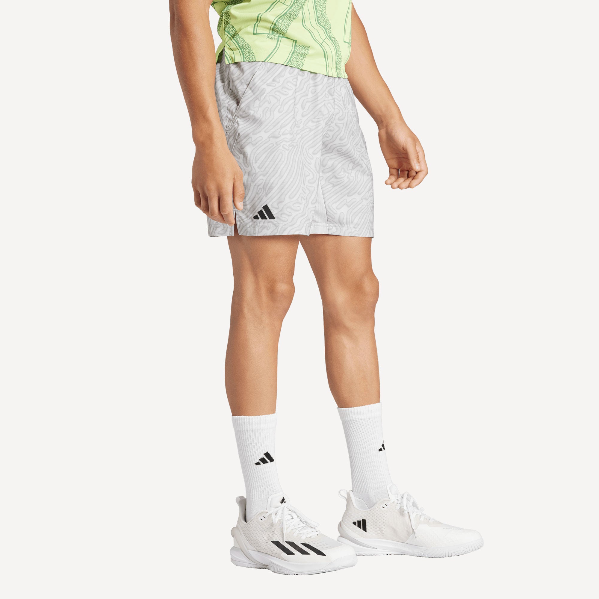 adidas Pro Melbourne Men's Printed 7-Inch Tennis Shorts - Grey (3)