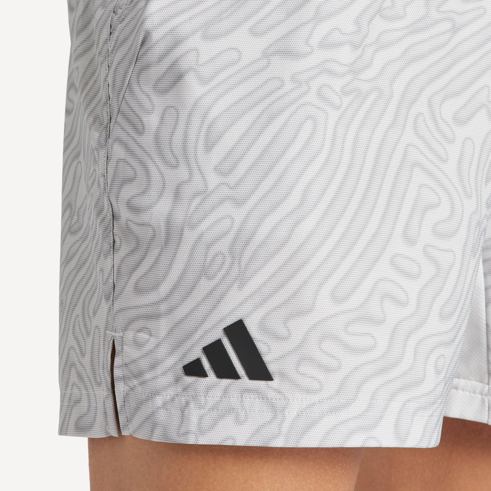 adidas Pro Melbourne Men's Printed 7-Inch Tennis Shorts - Grey (4)