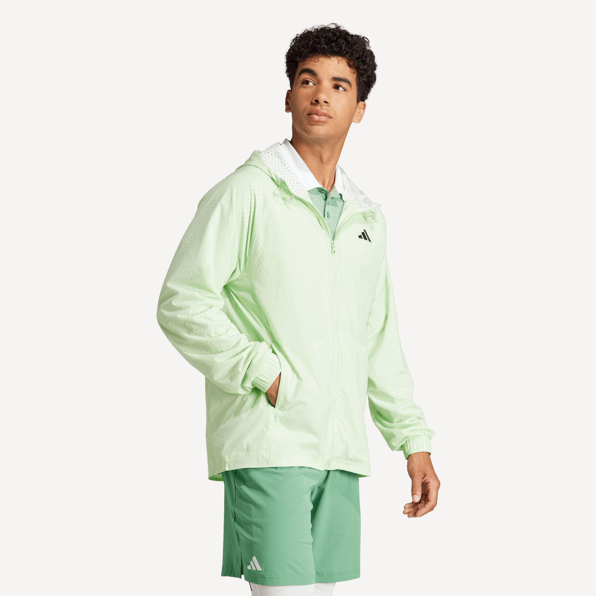 adidas Pro Melbourne Men's Tennis Jacket - Green (3)