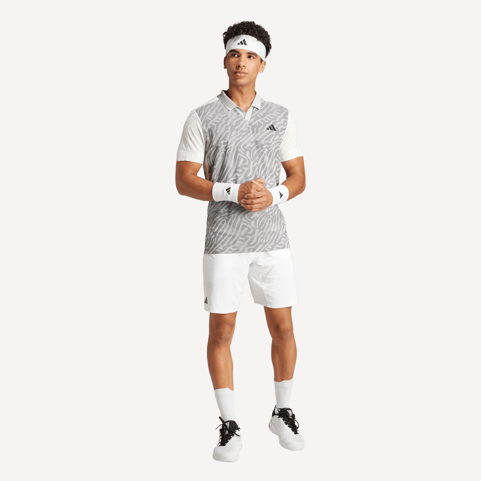 adidas Pro Melbourne Men's Tennis Polo - Grey (3)