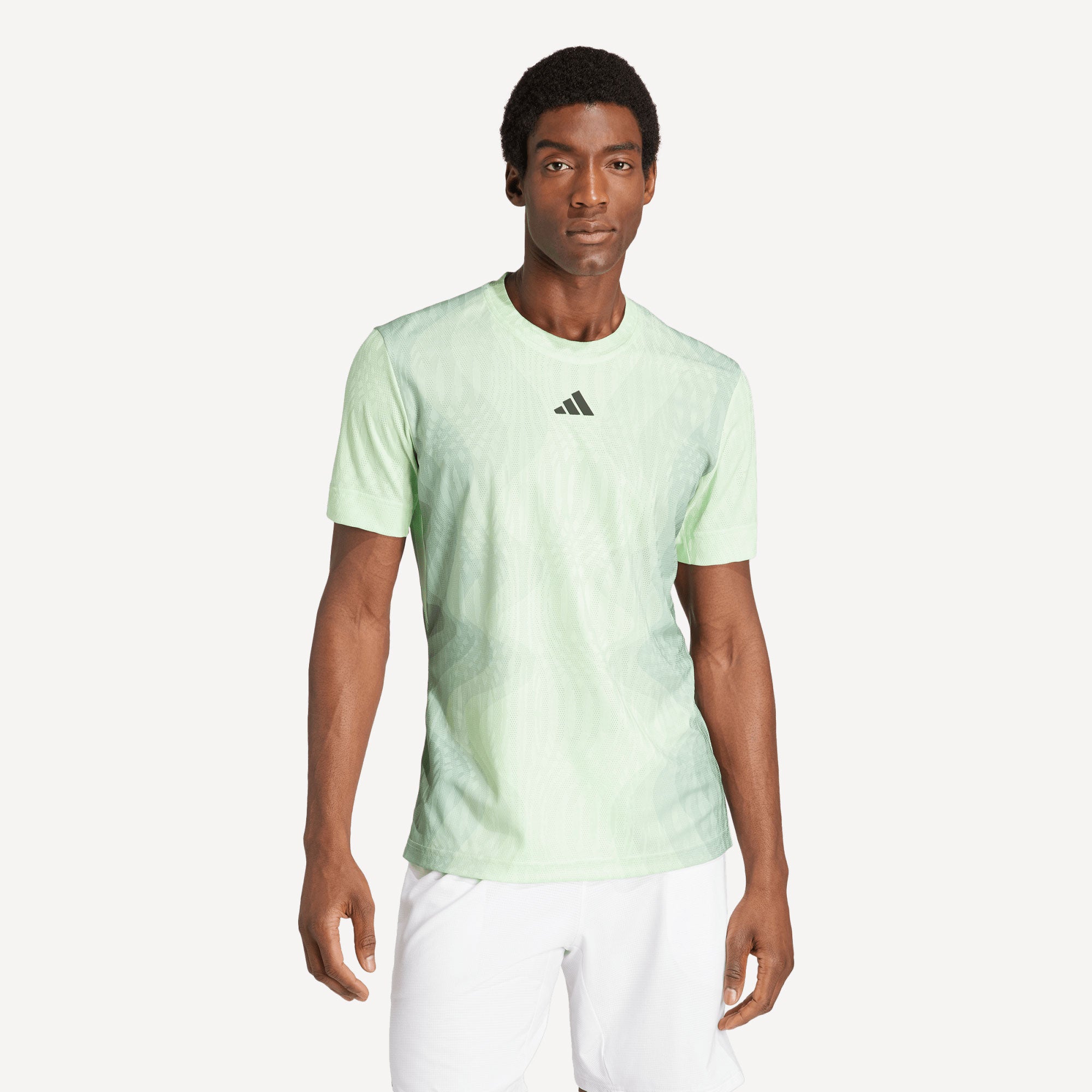 adidas Pro Melbourne Men's Tennis Shirt - Green (1)