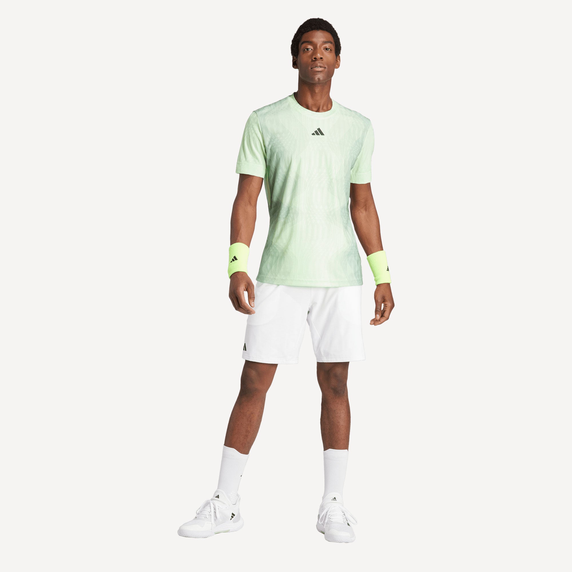 adidas Pro Melbourne Men's Tennis Shirt - Green (4)