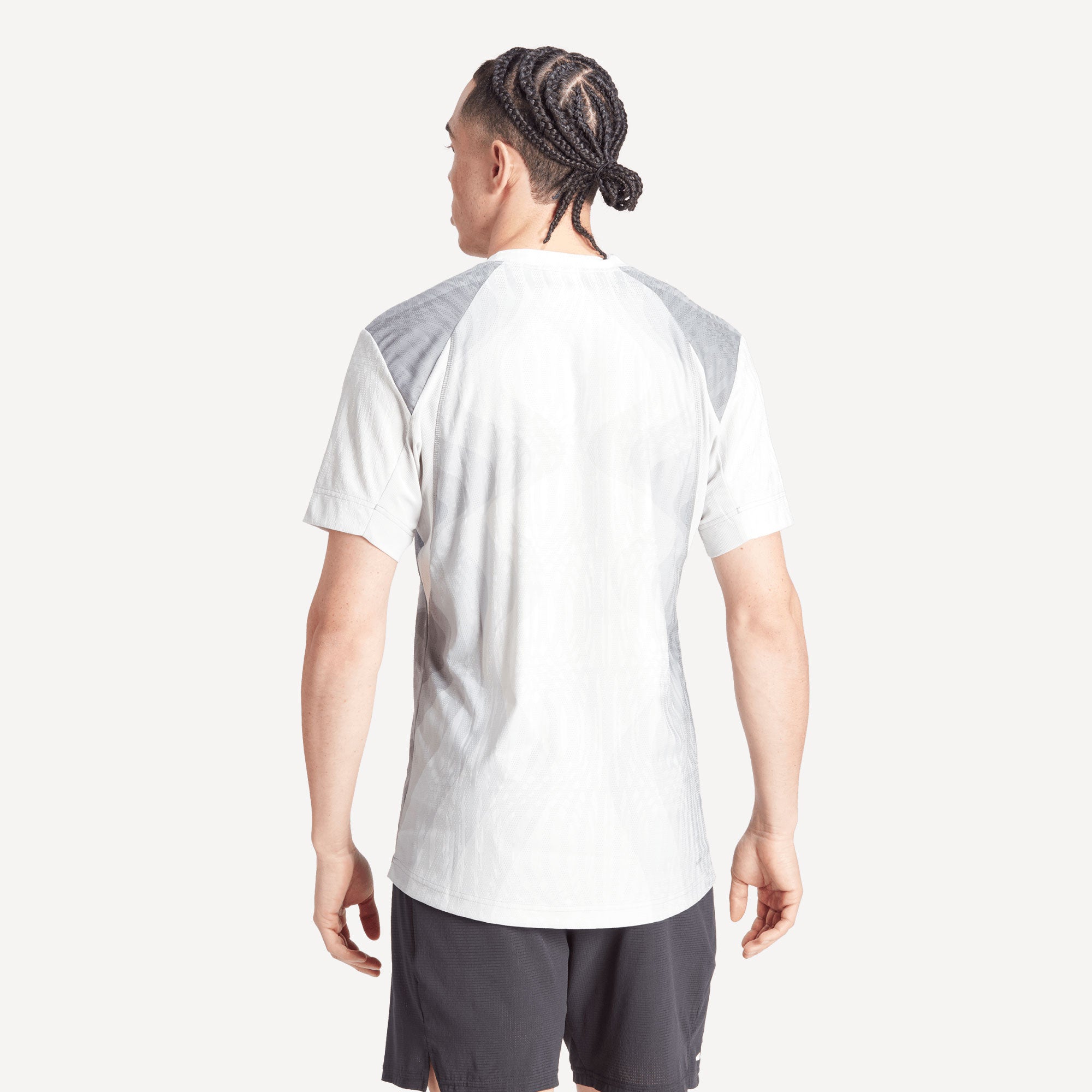 adidas Pro Melbourne Men's Tennis Shirt - Grey (2)