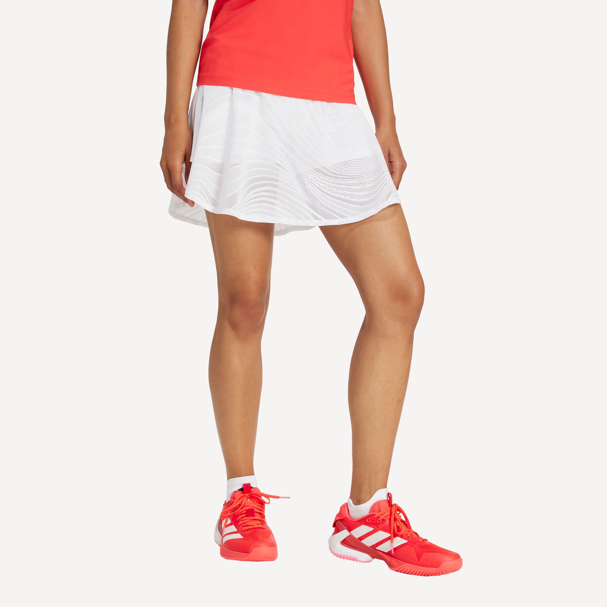 adidas Pro Melbourne Women's Print Tennis Skirt - White (3)