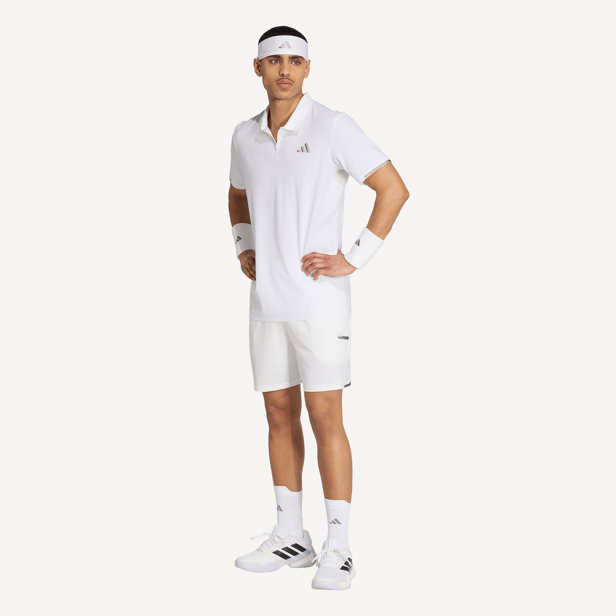 adidas Pro Men's 2IN1 7-Inch Tennis Shorts - White (4)