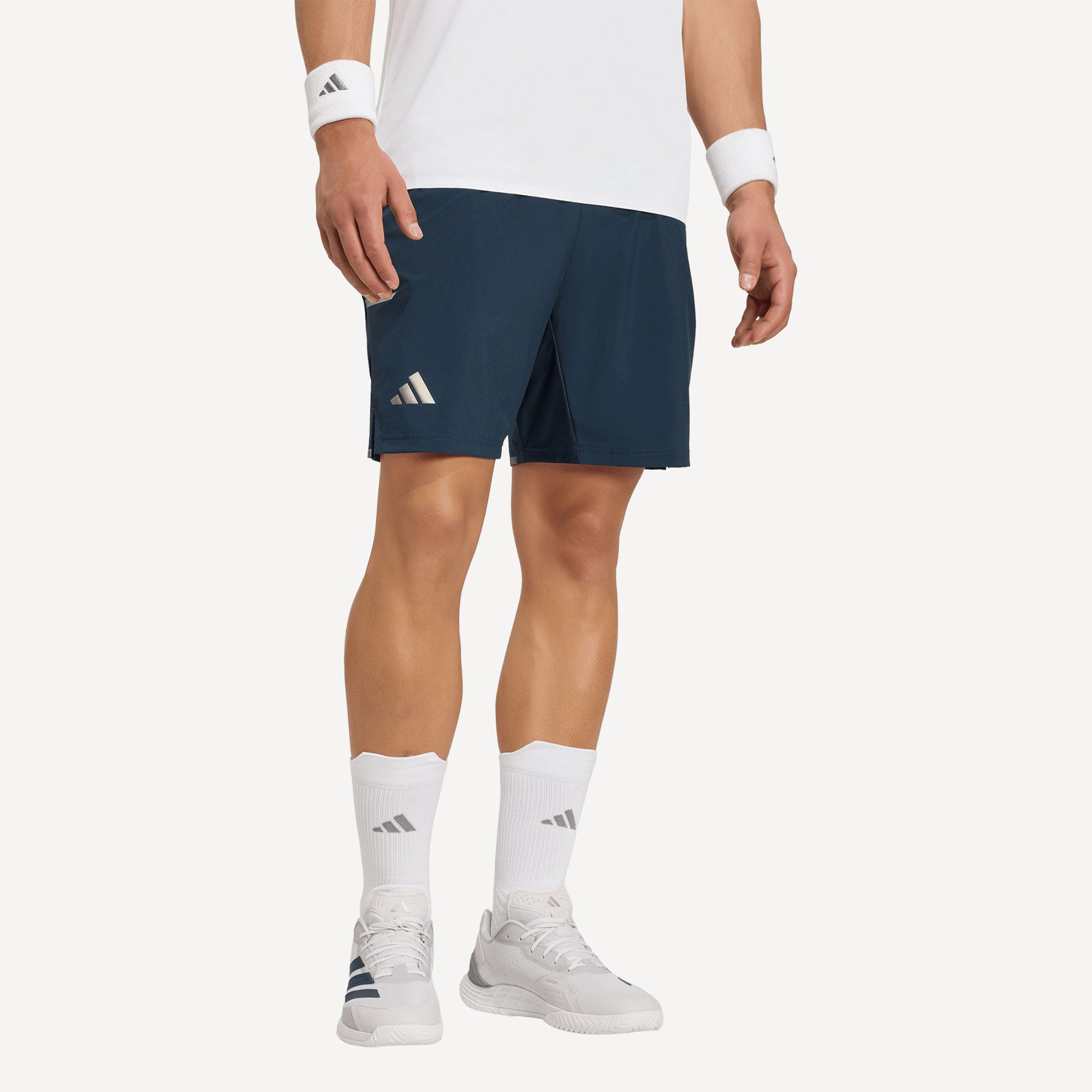 adidas Pro Men's 2IN1 7-Inch Tennis Shorts - Blue (1)