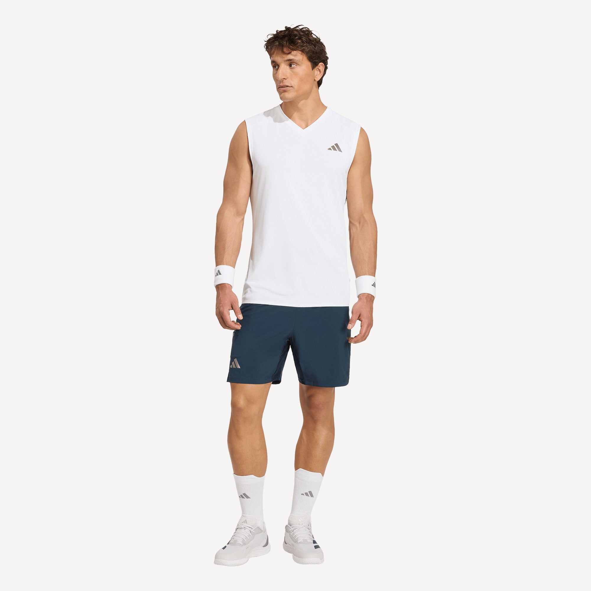 adidas Pro Men's 2IN1 7-Inch Tennis Shorts - Blue (3)
