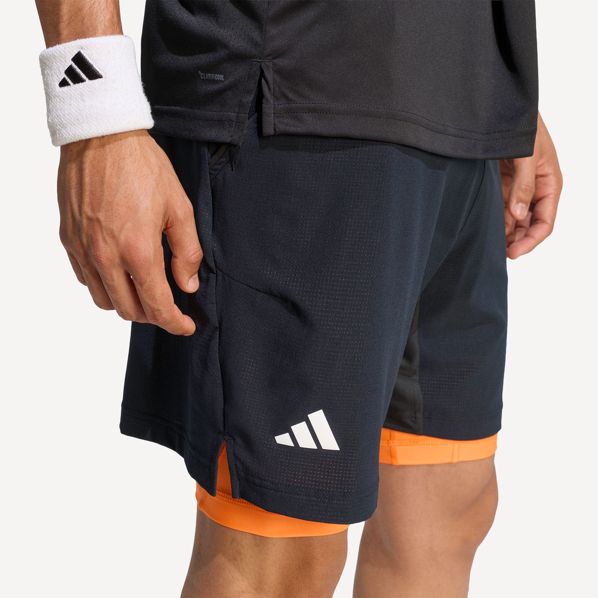 adidas Pro Men's 2IN1 Tennis Shorts - Black (4)