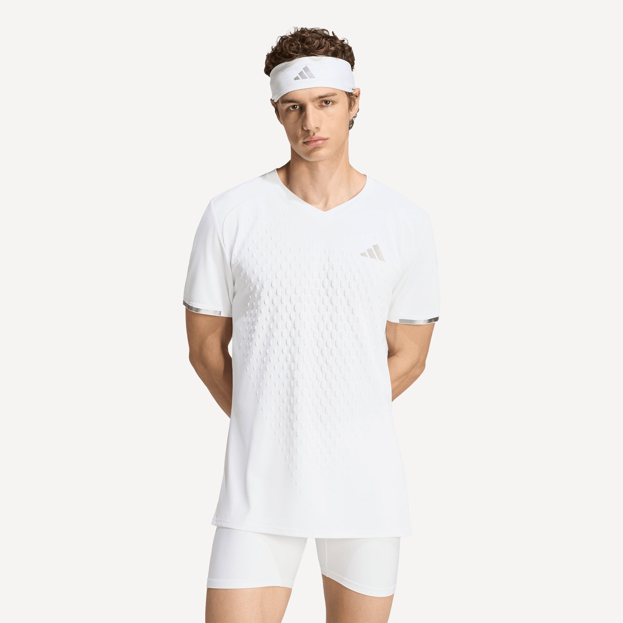 adidas Pro Men's 3D Freelift Tennis Shirt - White (1)