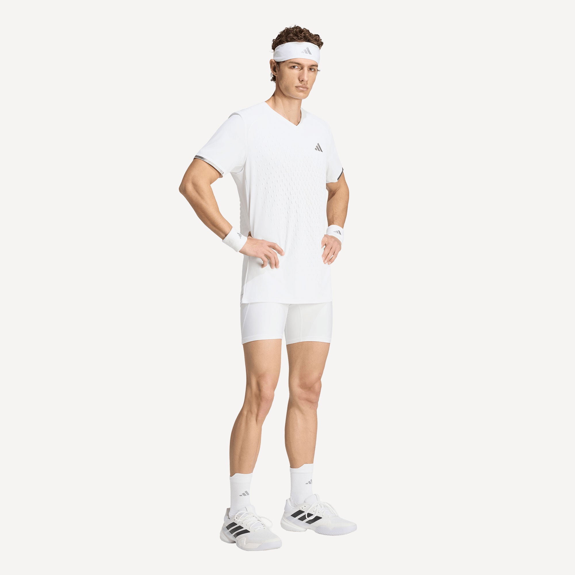 adidas Pro Men's 3D Freelift Tennis Shirt - White (3)