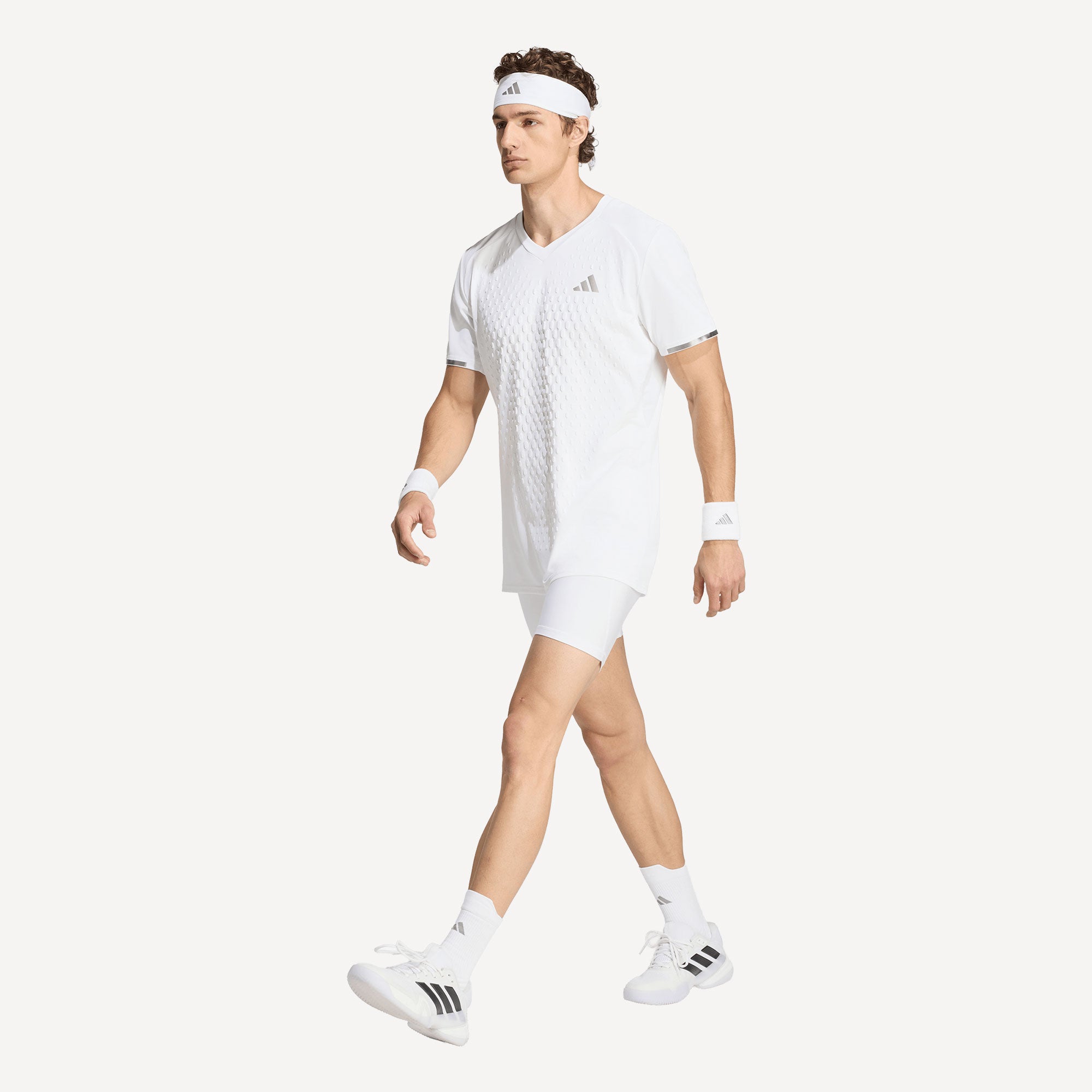 adidas Pro Men's 3D Freelift Tennis Shirt - White (4)