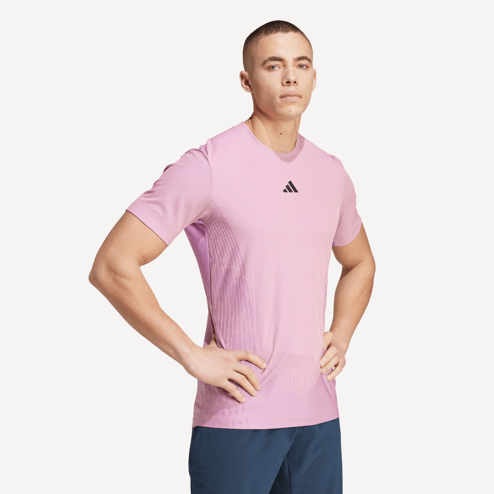 adidas Pro Men's Airchill Tennis Shirt - Pink (3)