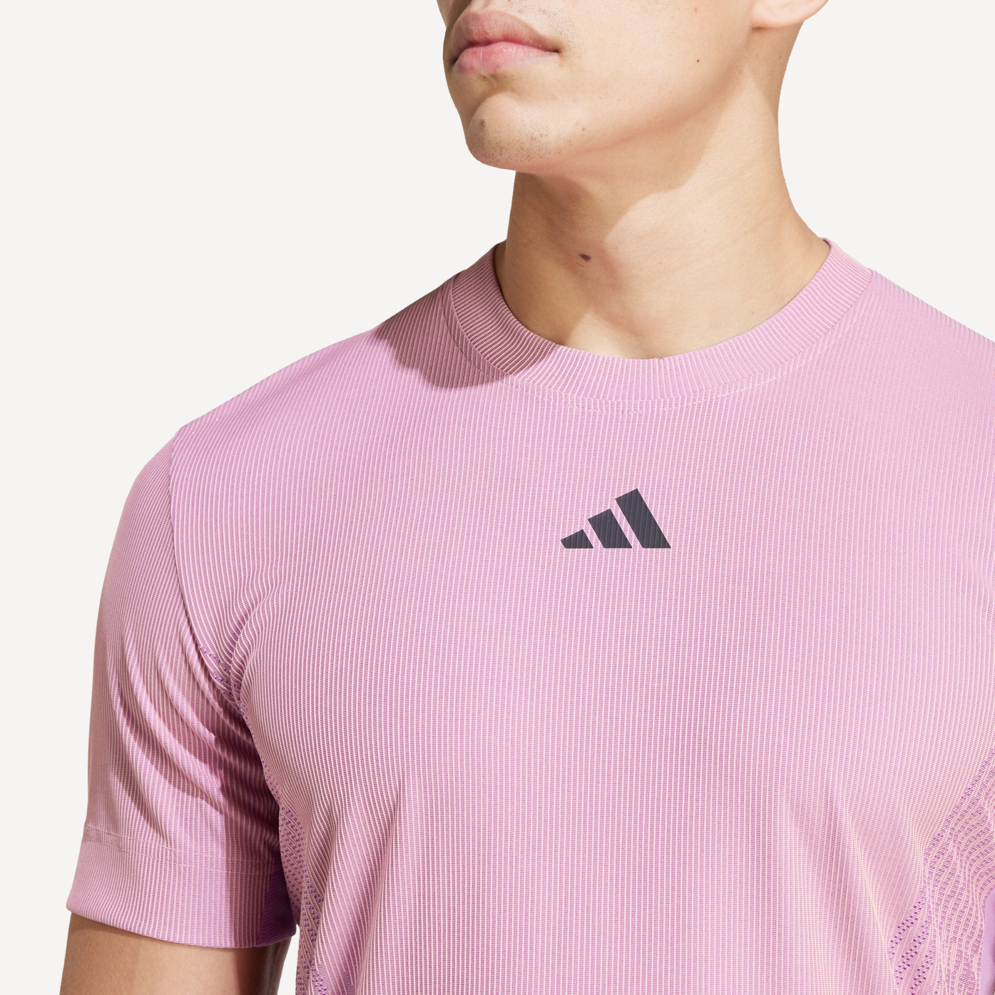 pink adidas t shirt mens