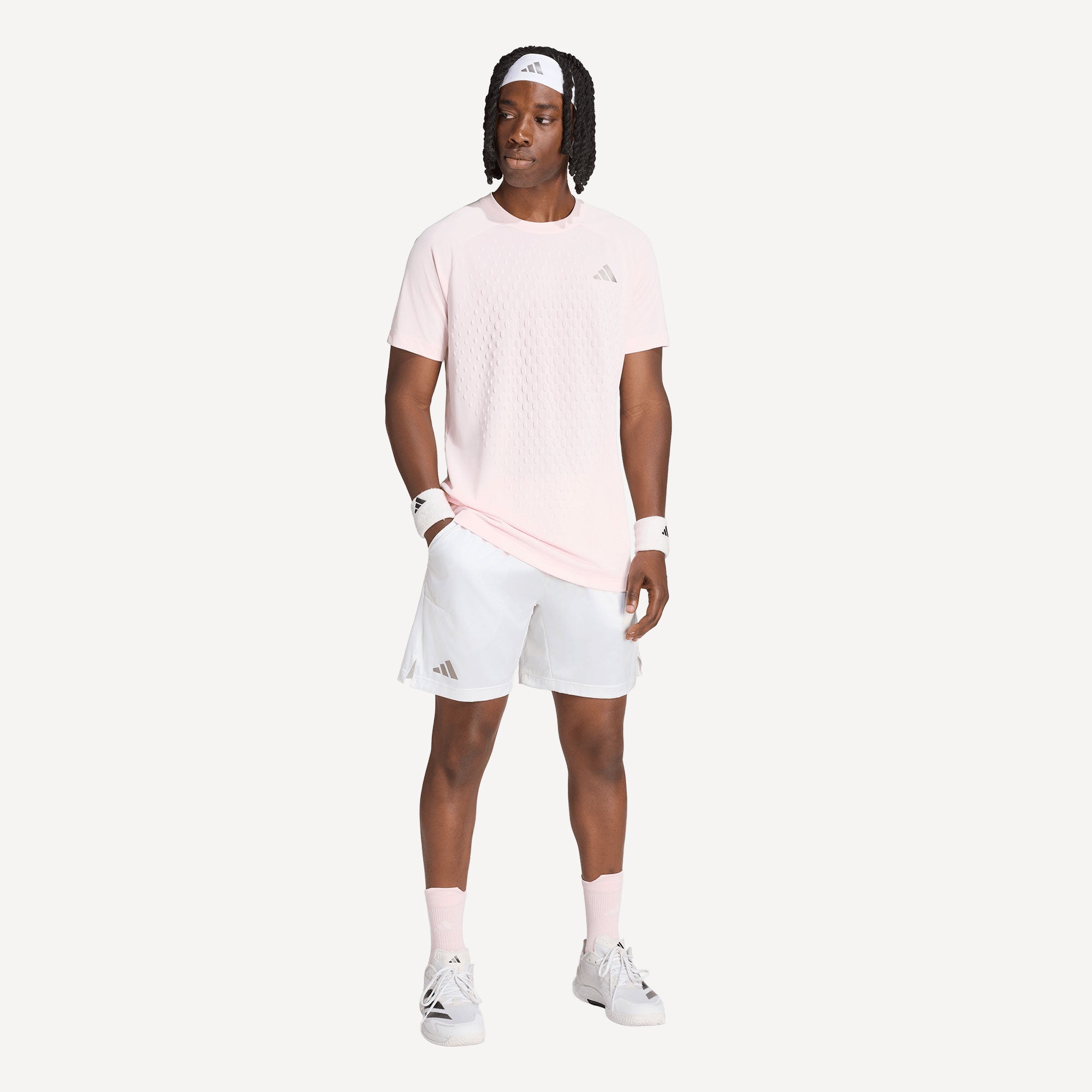 adidas Pro Men's Climacool Ergo Tennis Shorts - White (3)