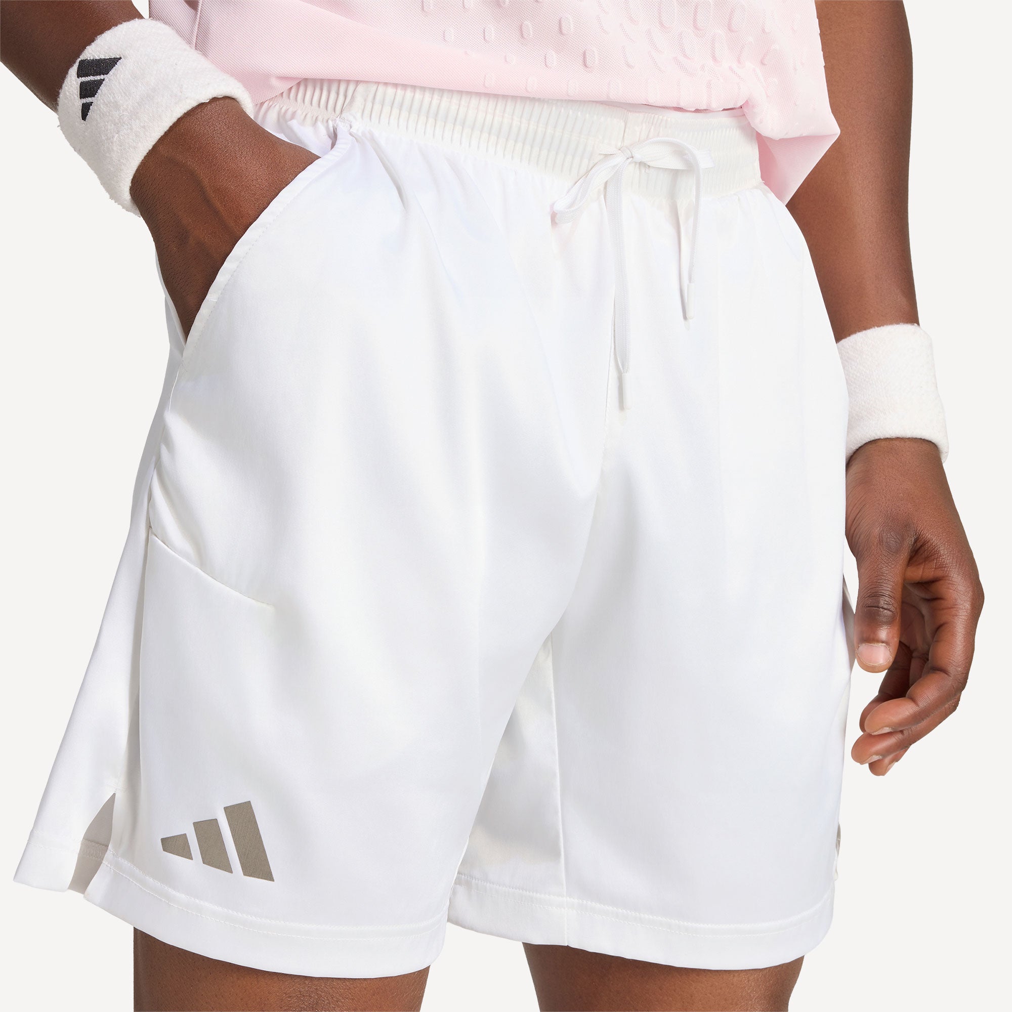 adidas Pro Men's Climacool Ergo Tennis Shorts - White (5)