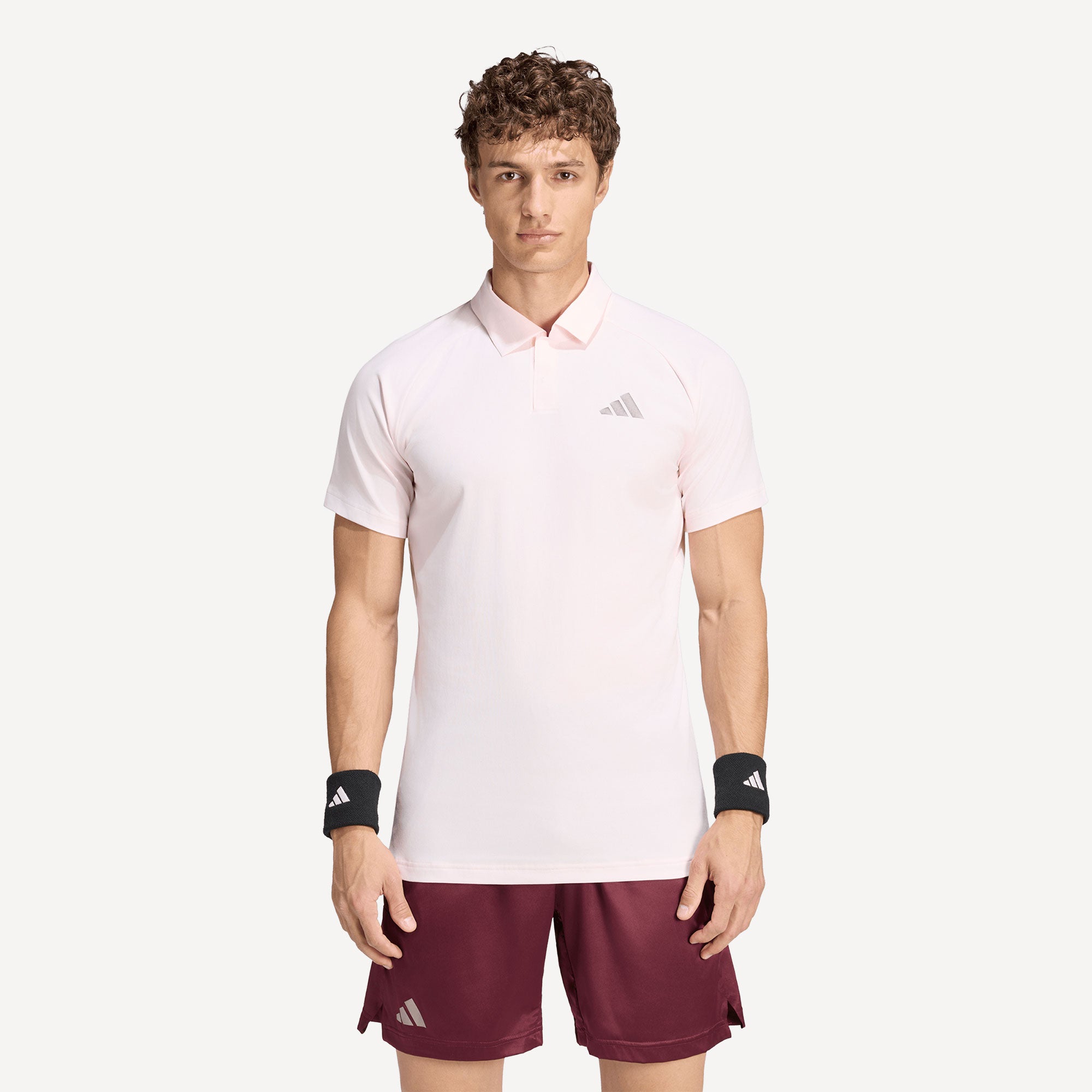 adidas Pro Men's Climacool+ Freelift Tennis Polo - Pink (1)