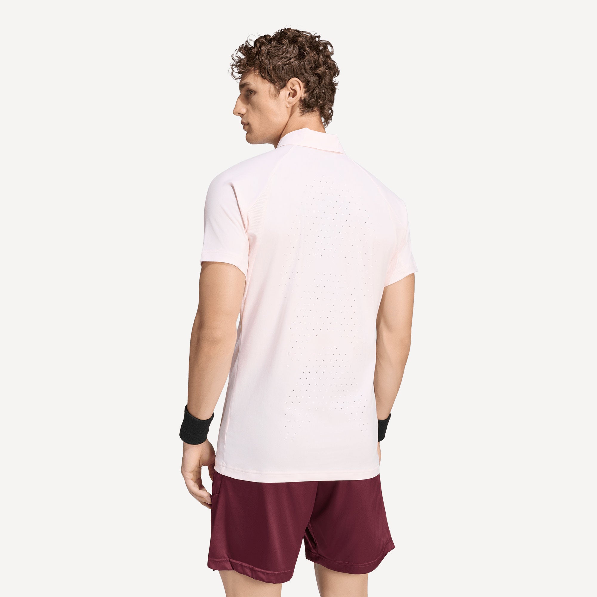 adidas Pro Men's Climacool+ Freelift Tennis Polo - Pink (2)