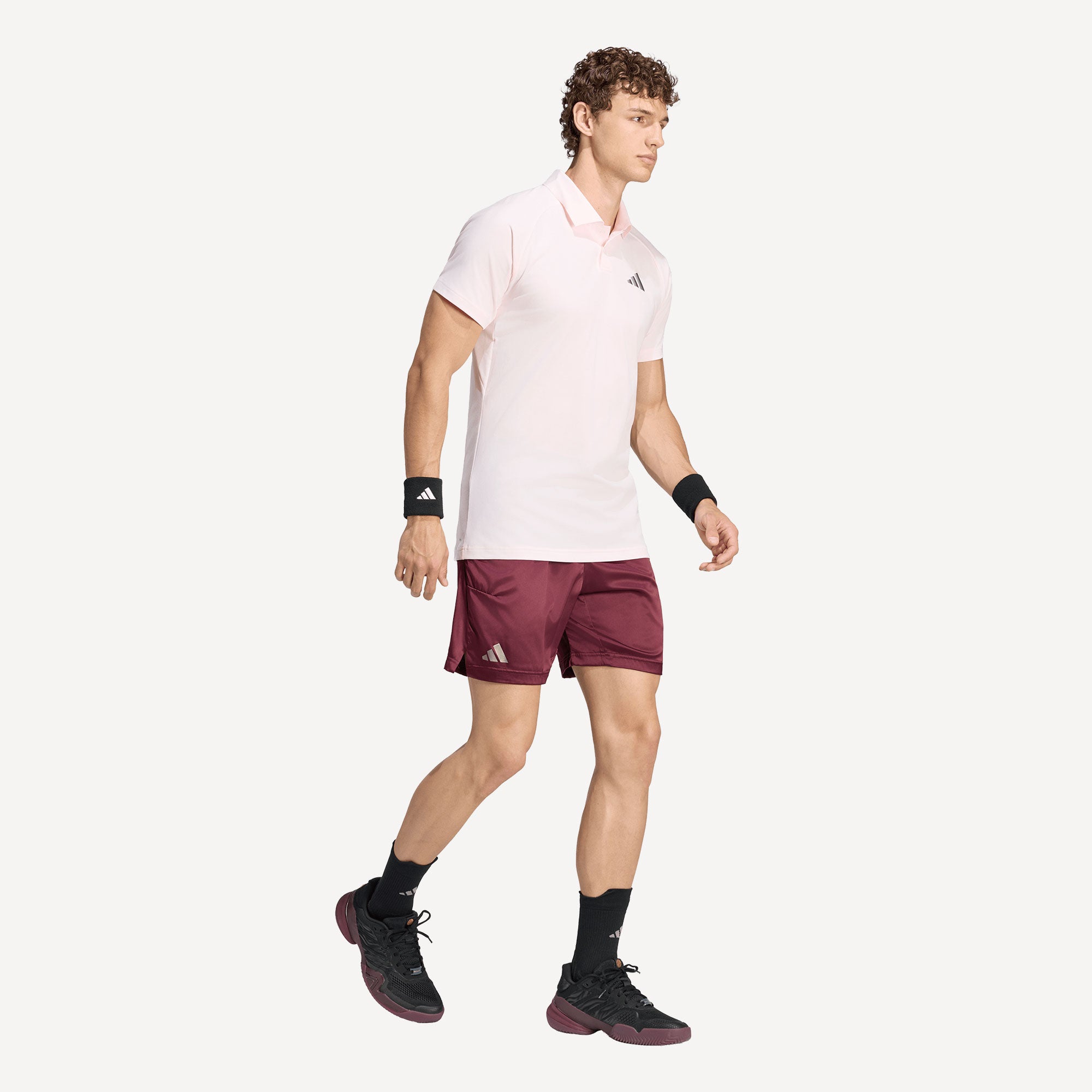 adidas Pro Men's Climacool+ Freelift Tennis Polo - Pink (3)