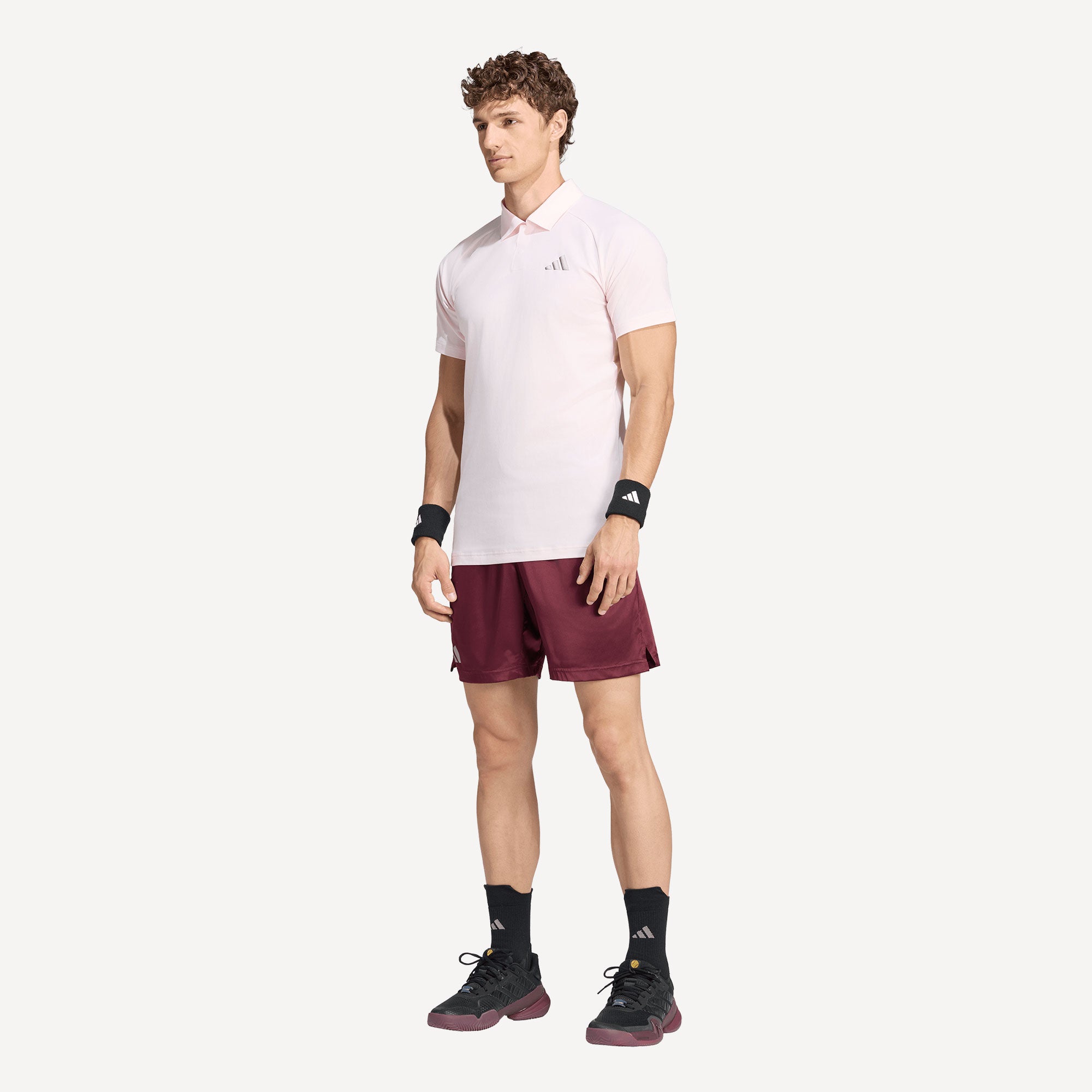adidas Pro Men's Climacool+ Freelift Tennis Polo - Pink (4)