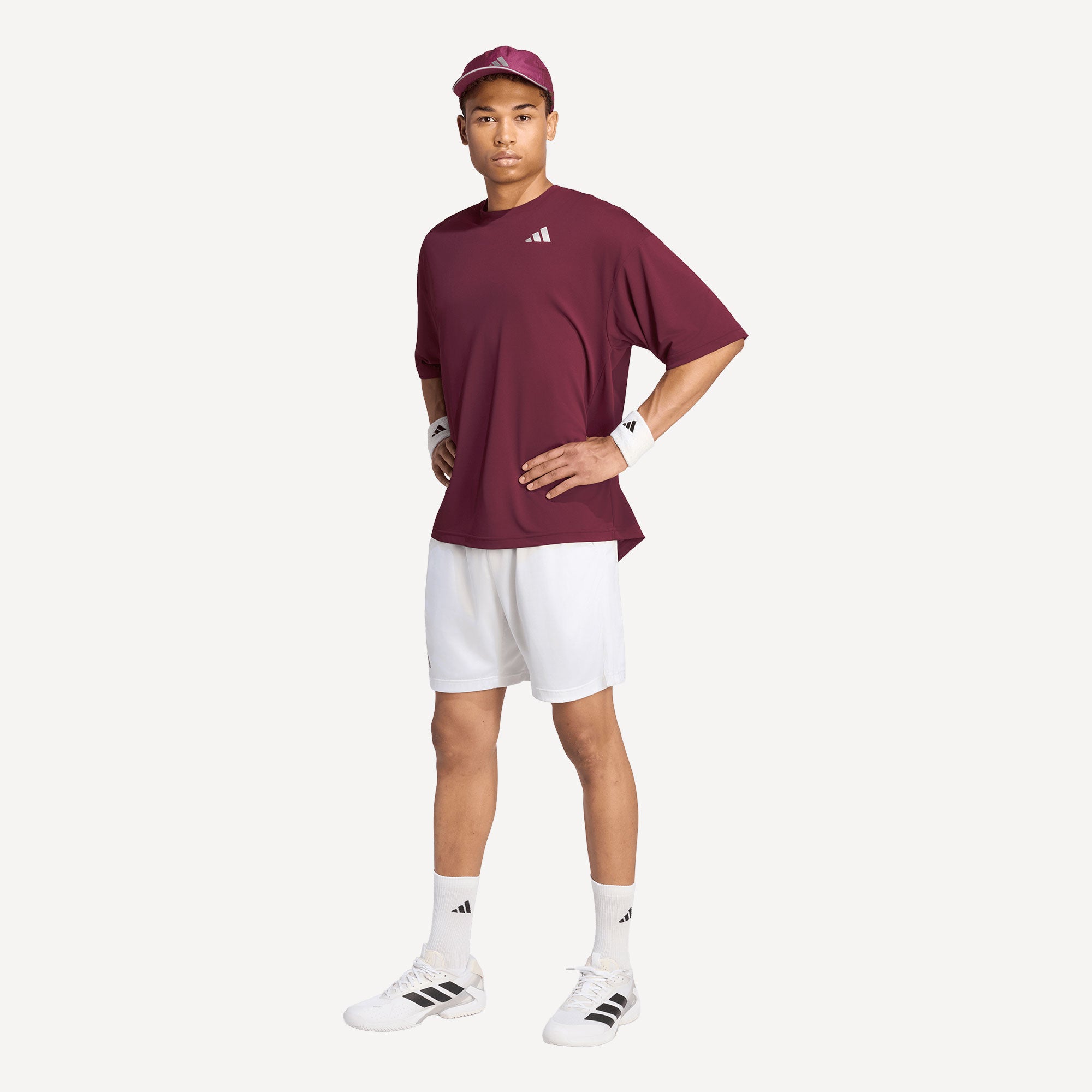 adidas Pro Men's Climacool+ Oversized Tennis Shirt - Red (4)