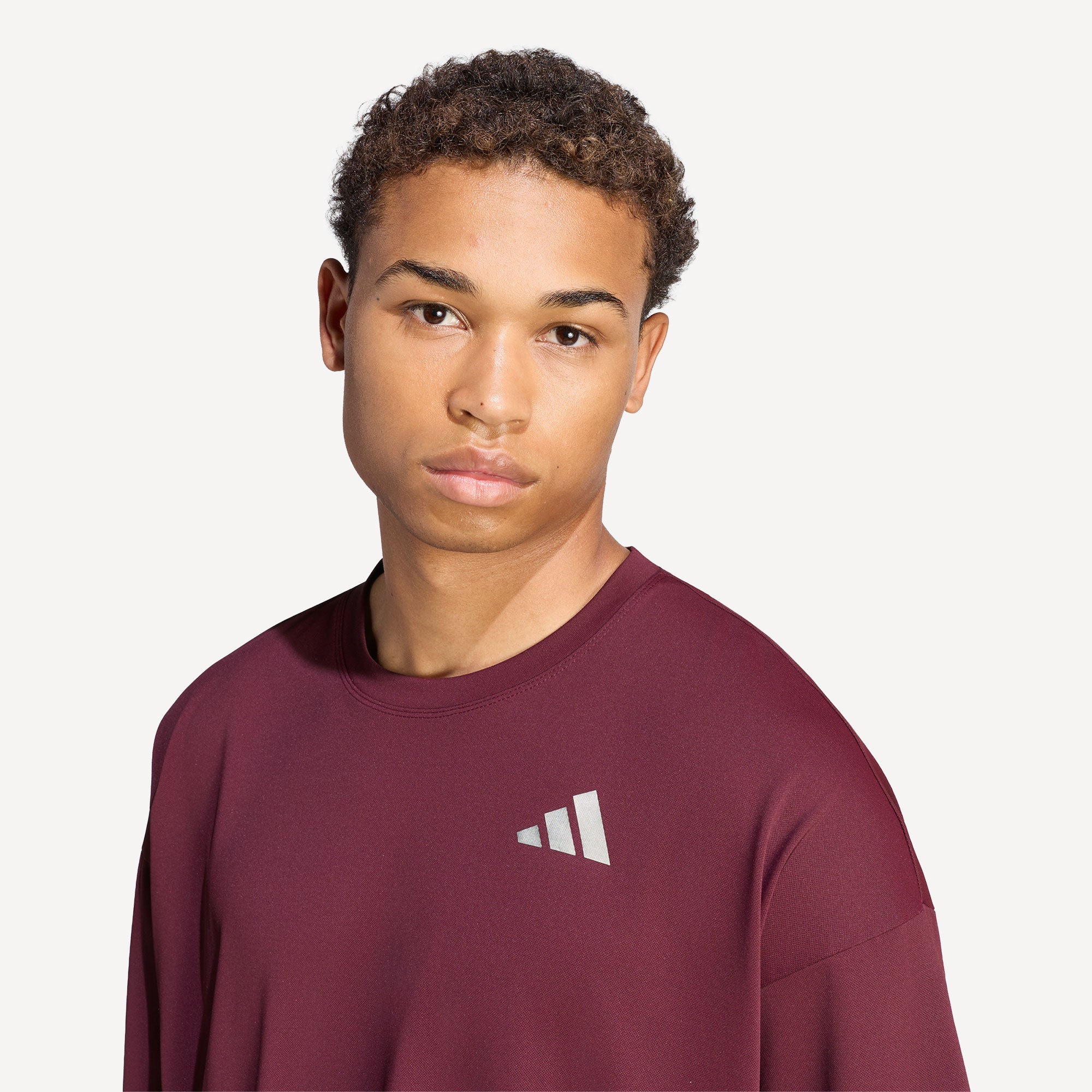 adidas Pro Men's Climacool+ Oversized Tennis Shirt - Red (5)