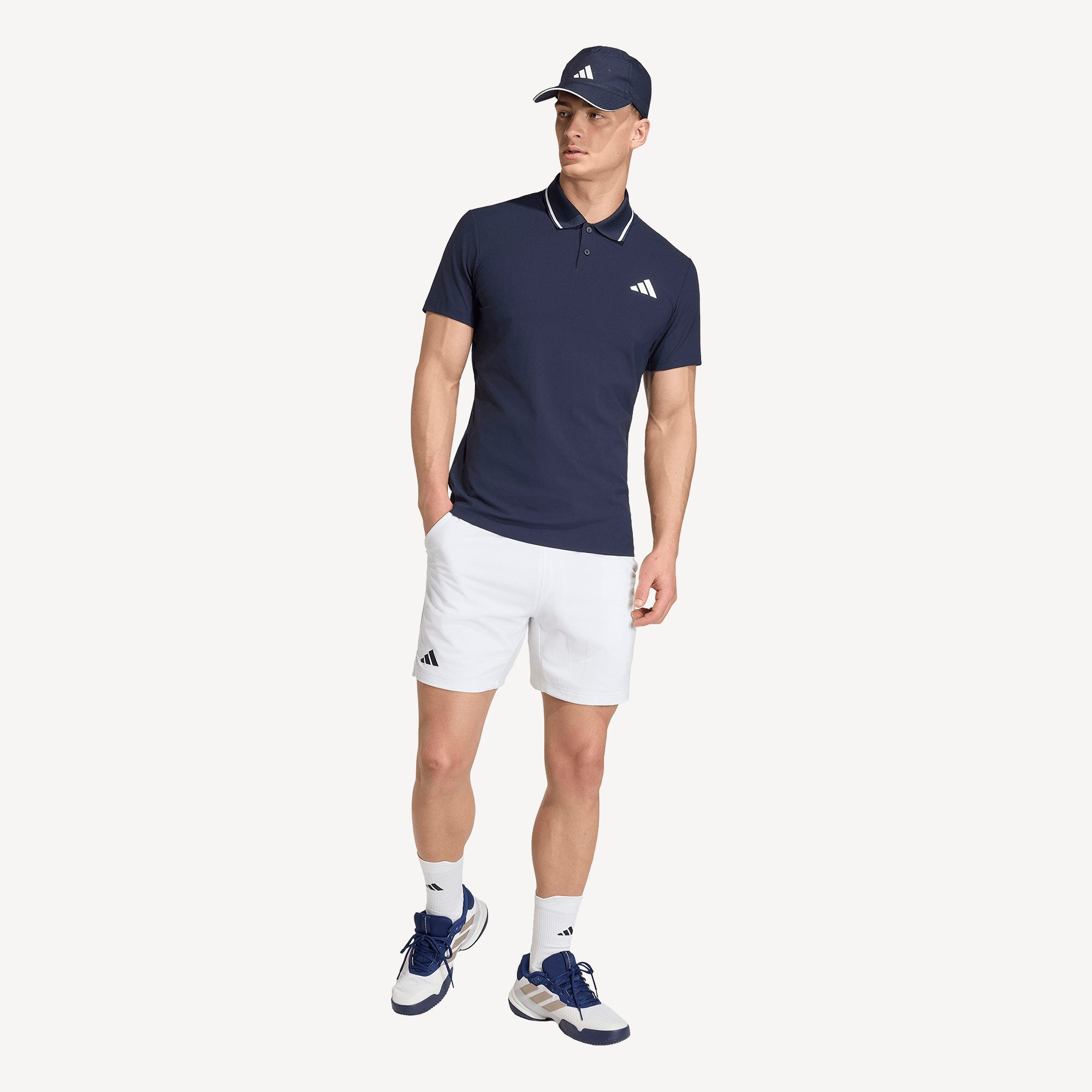 adidas Pro Men's Freelift Tennis Polo - Dark Blue (4)