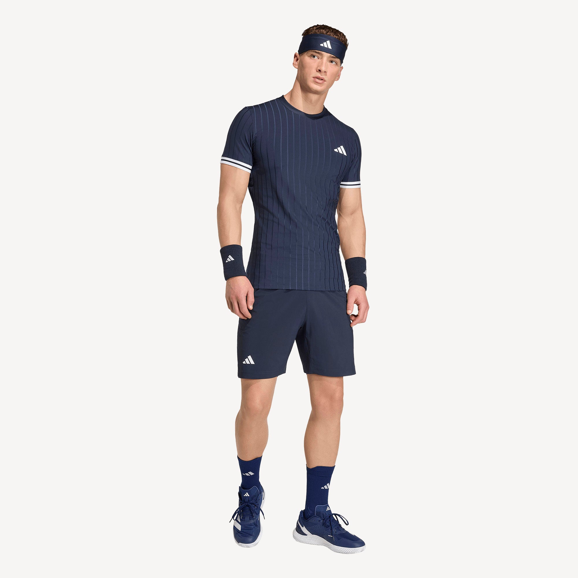 adidas Pro Men's Freelift Tennis Shirt - Dark Blue (4)