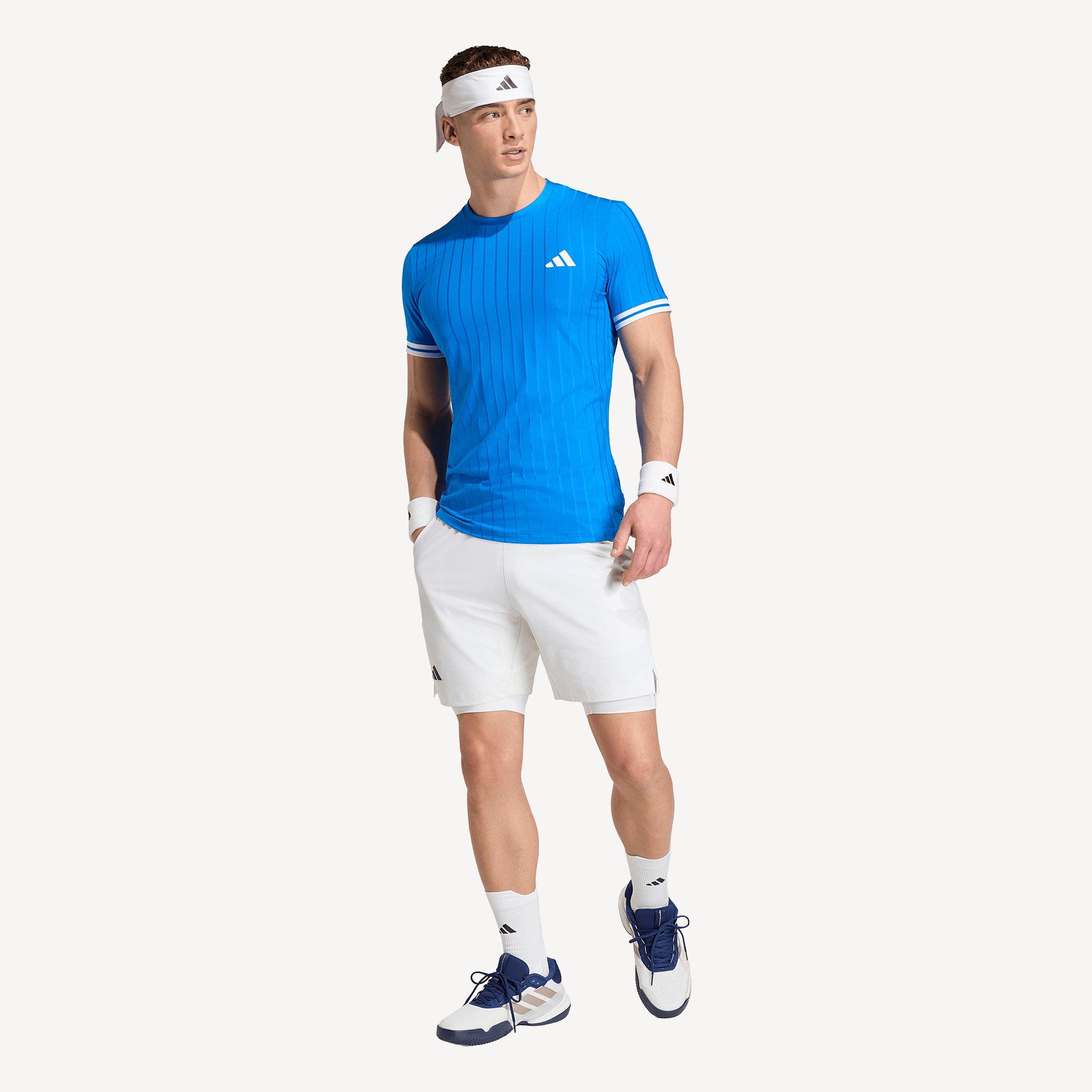 adidas Pro Men's Freelift Tennis Shirt - Blue (3)