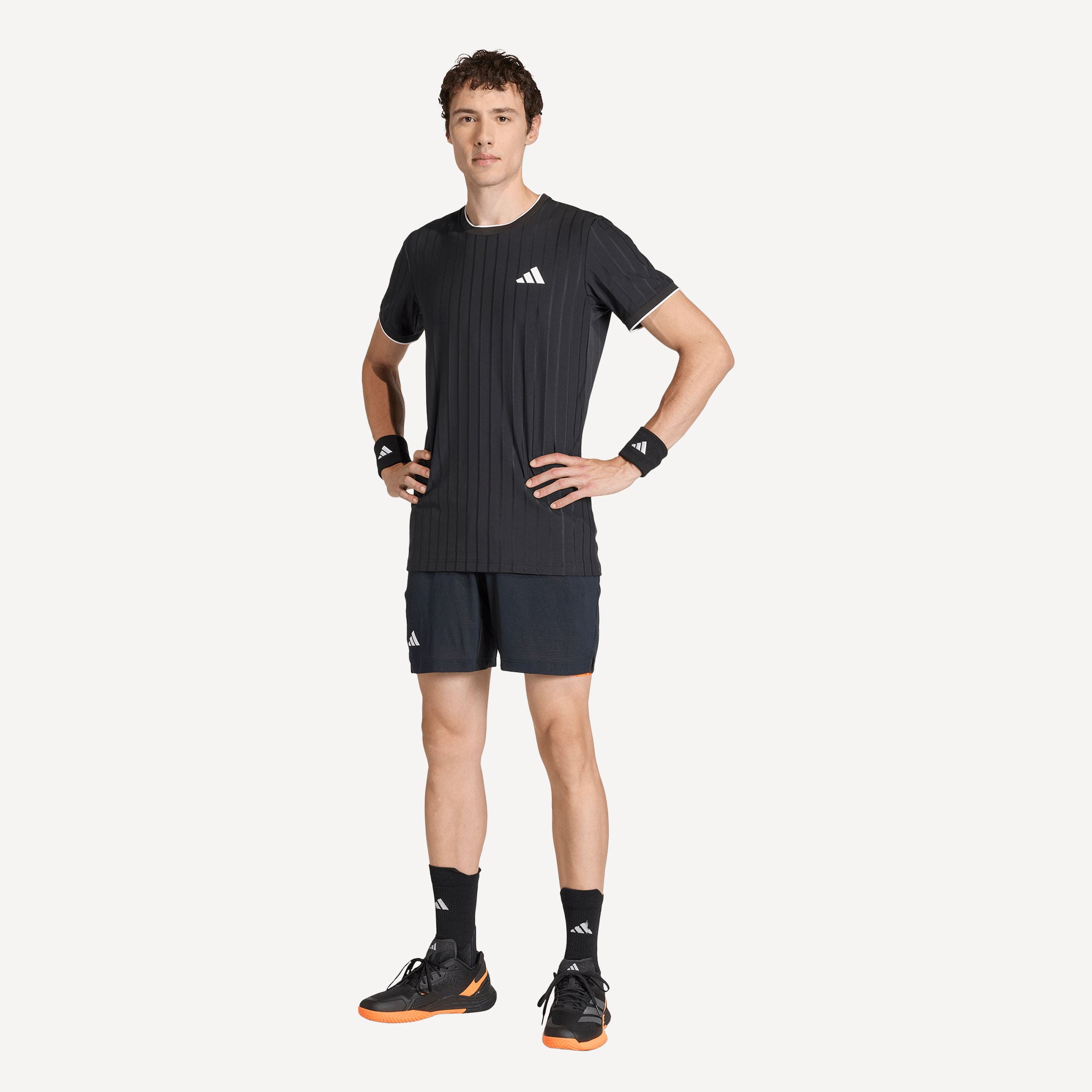 adidas Pro Men's Freelift Tennis Shirt - Black (4)