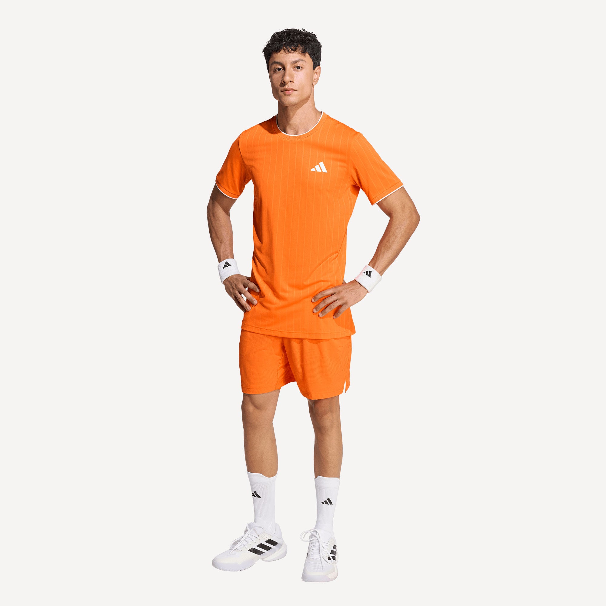adidas Pro Men's Freelift Tennis Shirt - Orange (4)