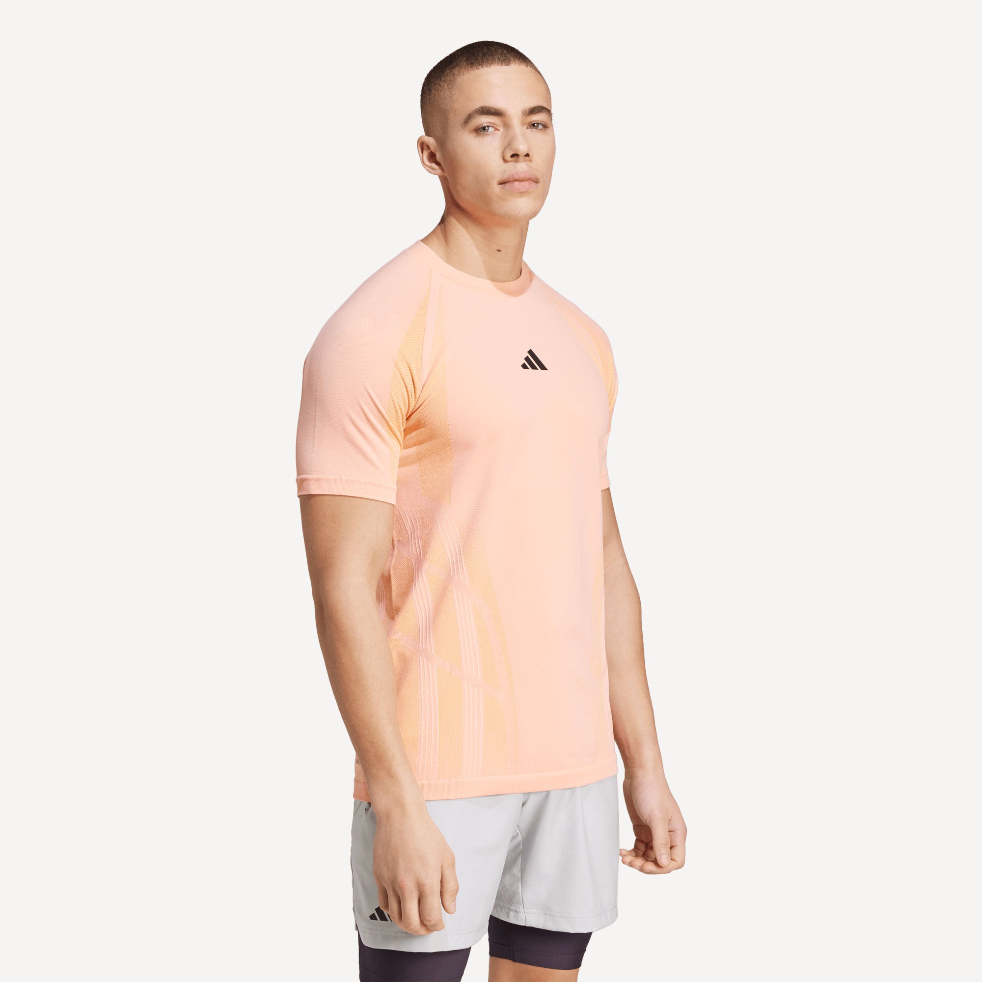 adidas Pro Men's Seamless Tennis Shirt - Pink (3)