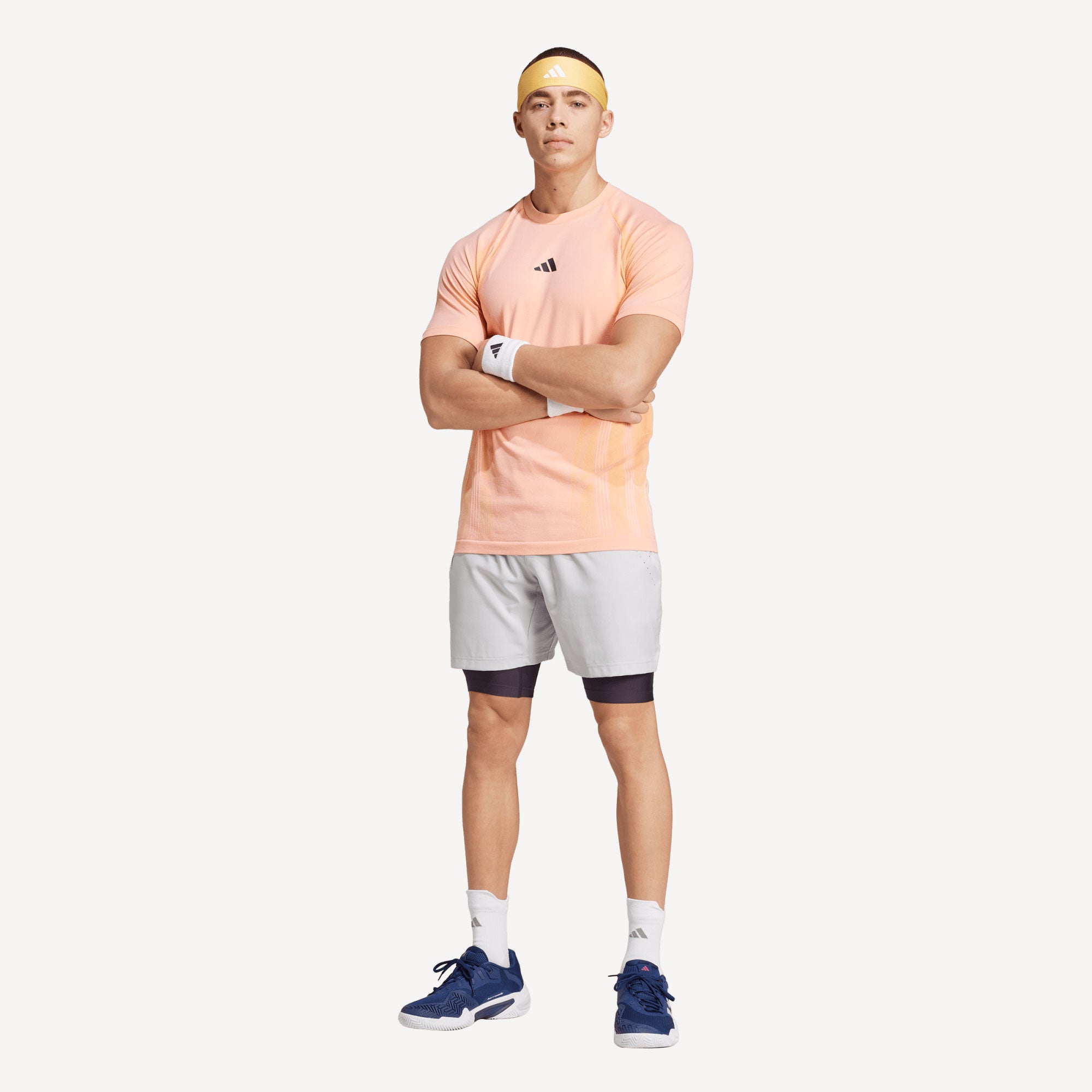 adidas Pro Men's Seamless Tennis Shirt - Pink (4)