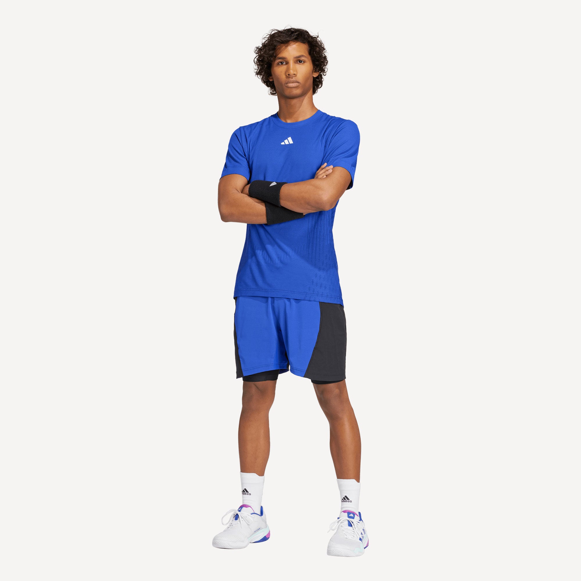 adidas Pro Men's Airchill Tennis Shirt - Blue (4)