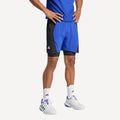 adidas Pro Men's Tennis Shorts & Inner Shorts Set - Blue (1)