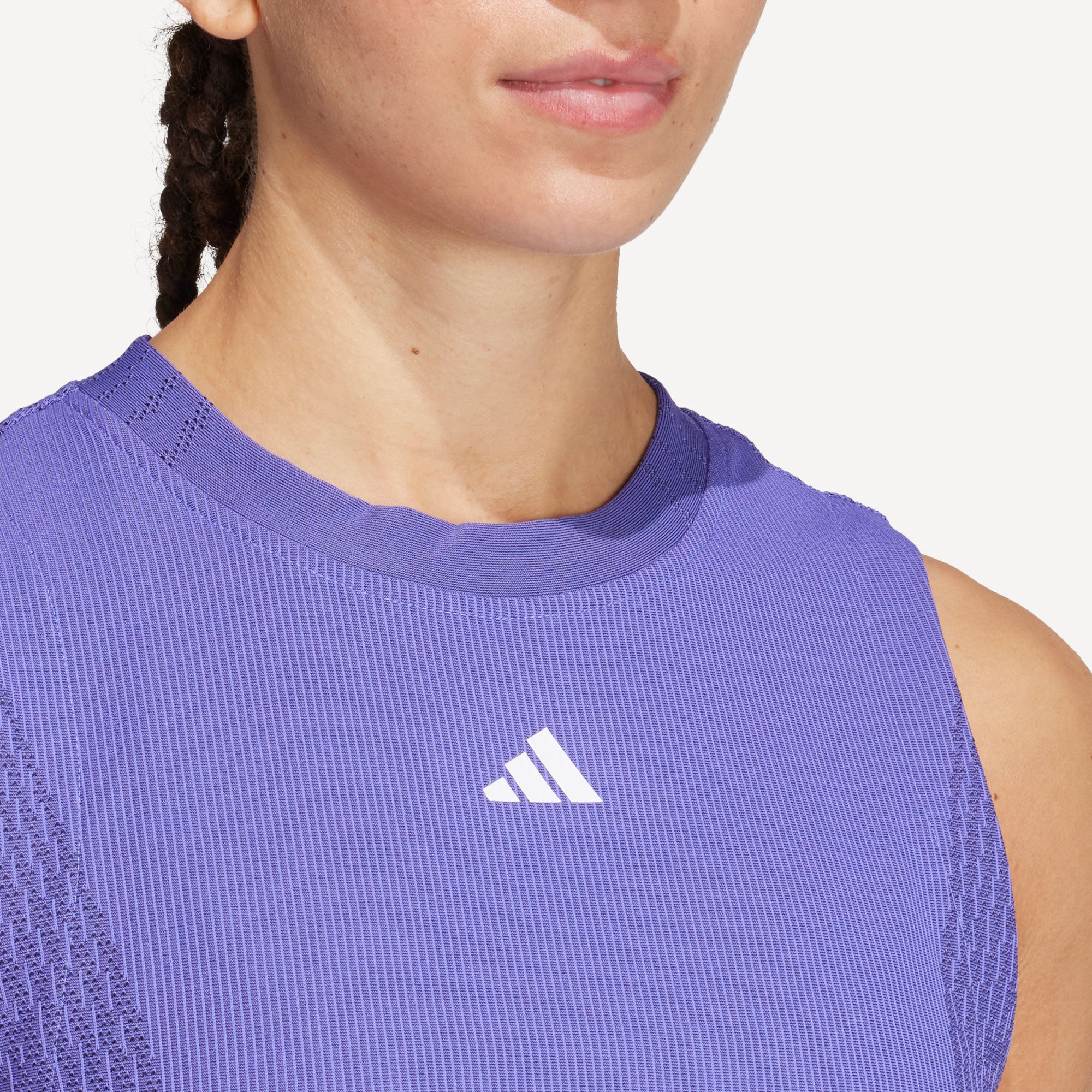 adidas Pro Women's Match Tennis Tank - Blue (5)