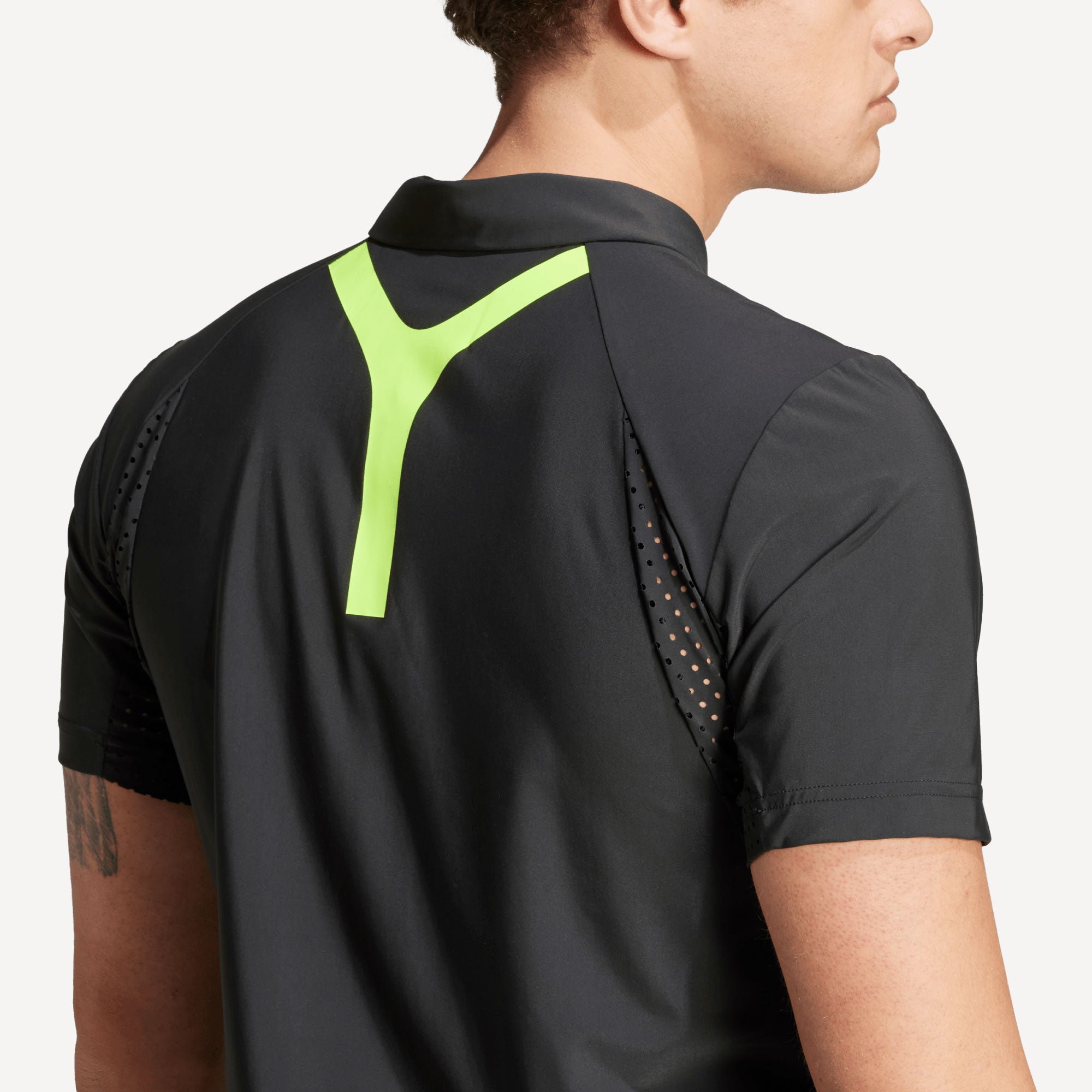 adidas Pro Paris Men's Freelift Tennis Polo - Black (5)