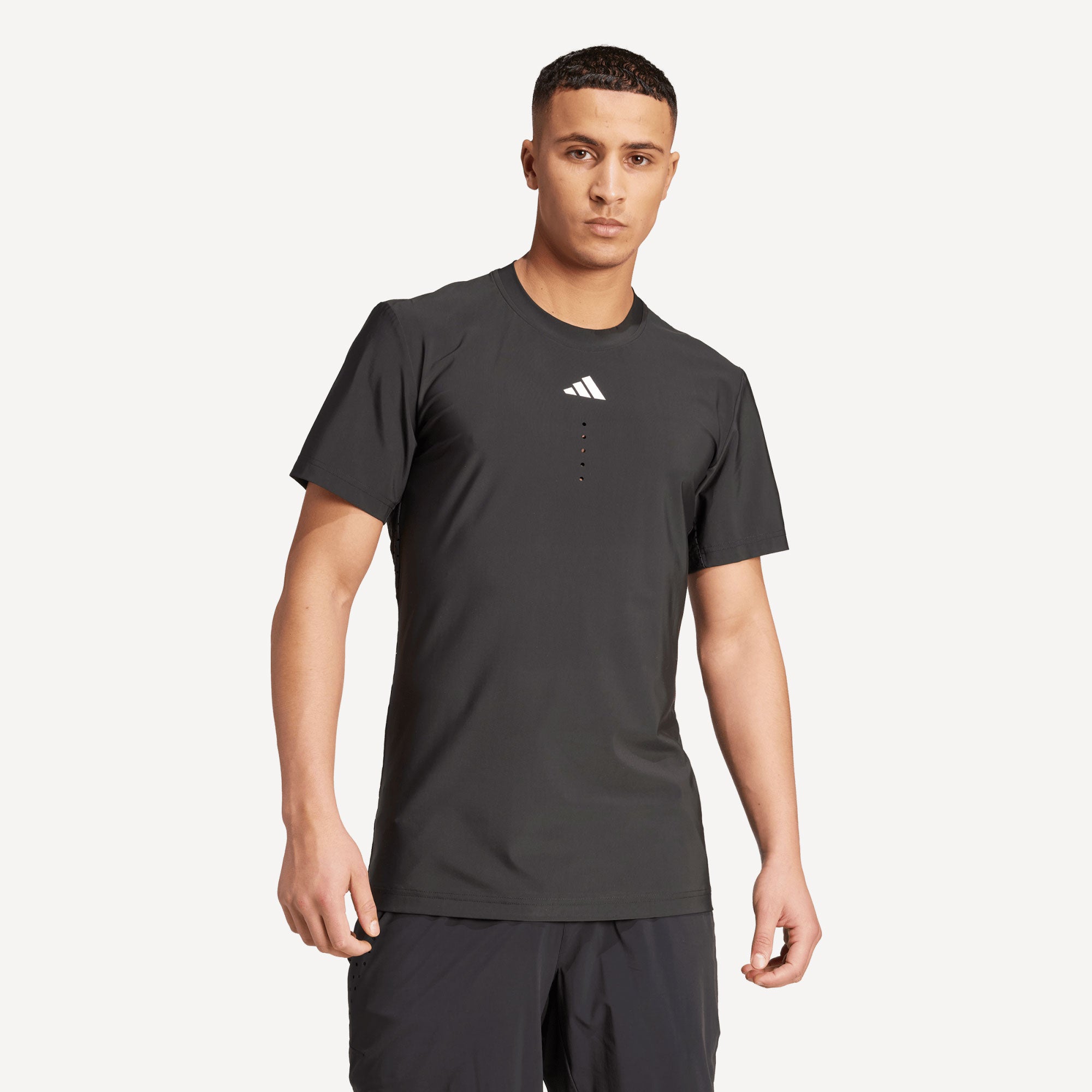 adidas Pro Paris Men's Freelift Tennis Shirt - Black (1)