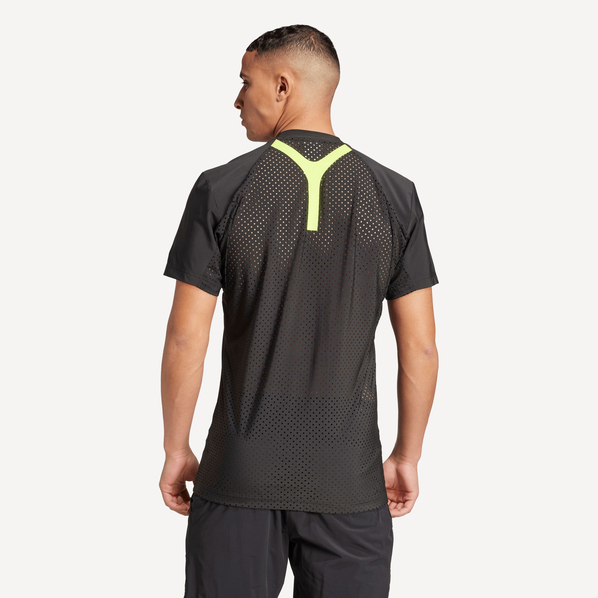 adidas Pro Paris Men's Freelift Tennis Shirt - Black (2)