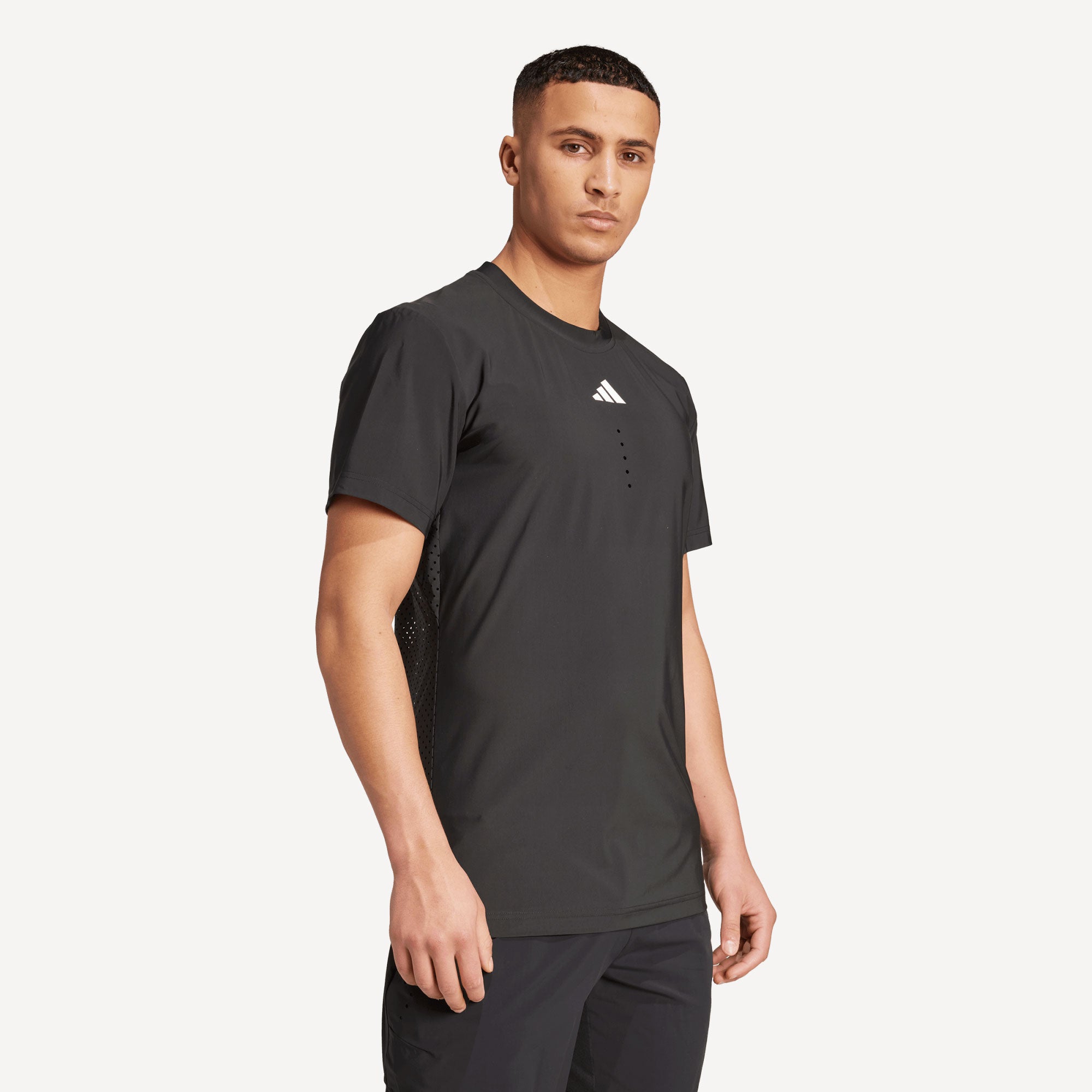 adidas Pro Paris Men's Freelift Tennis Shirt - Black (3)