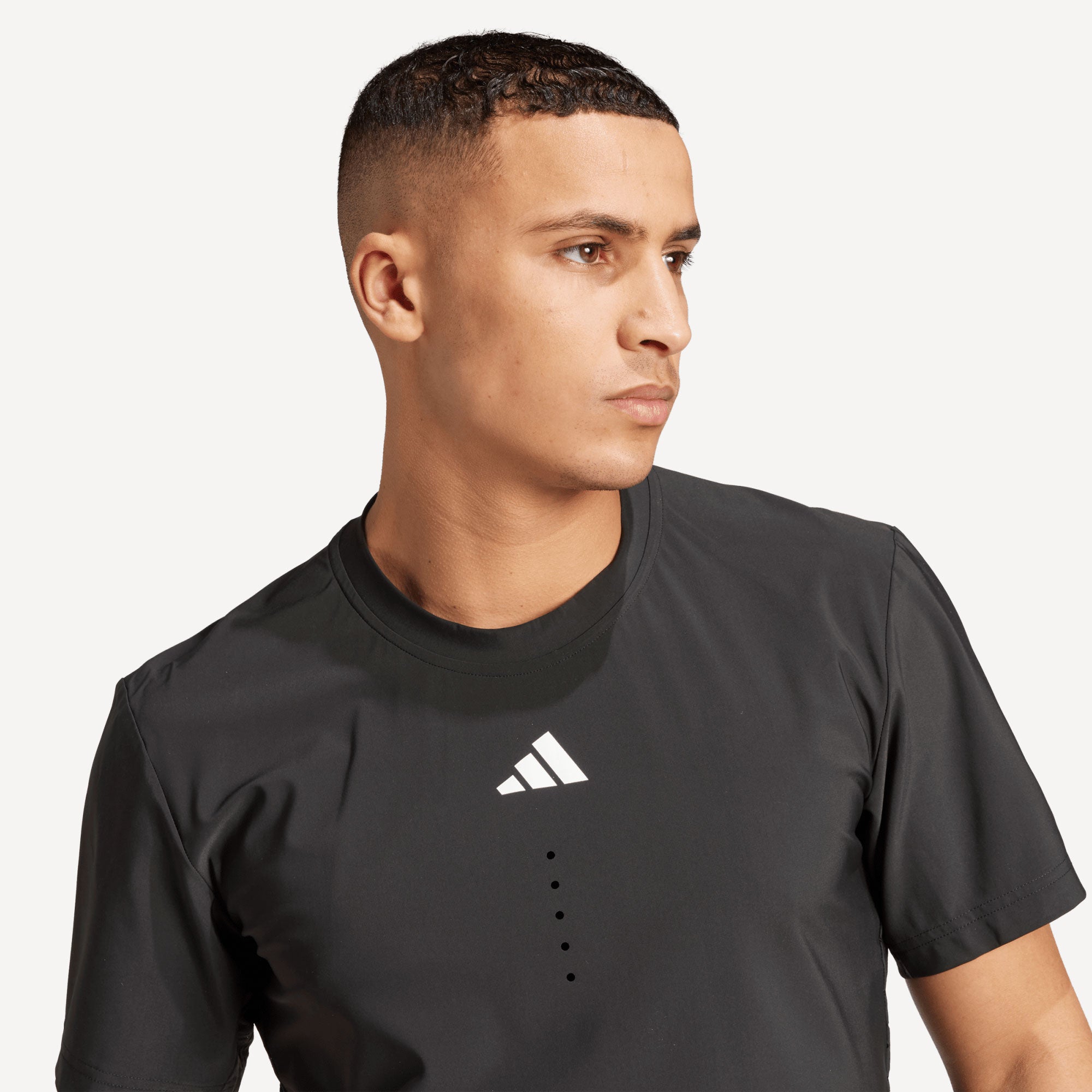 adidas Pro Paris Men's Freelift Tennis Shirt - Black (4)