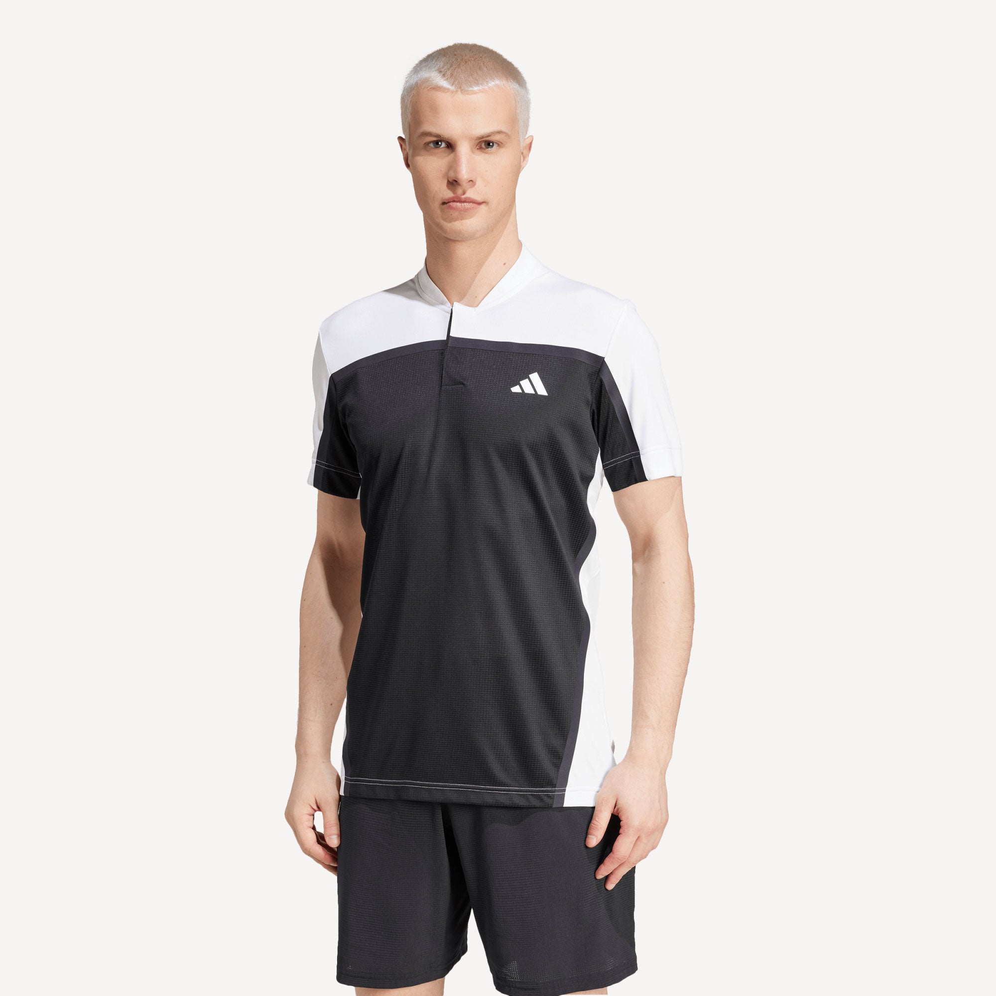 adidas Pro Paris Men's Tennis Polo - Black (1)