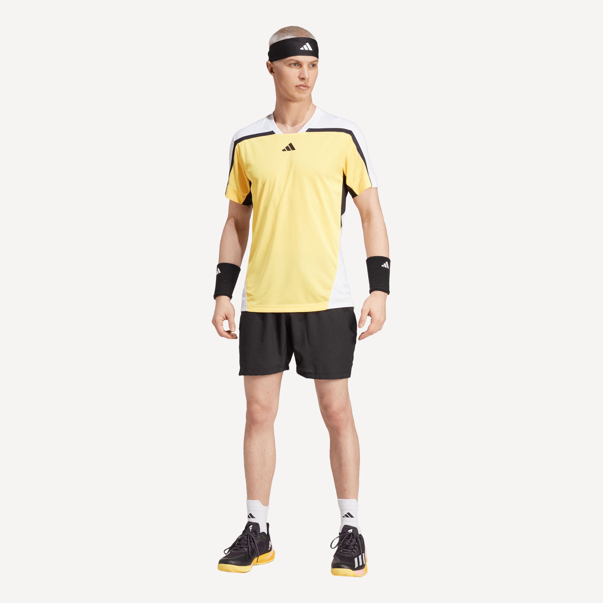 adidas Pro Paris Men's Tennis Shirt - Orange (4)