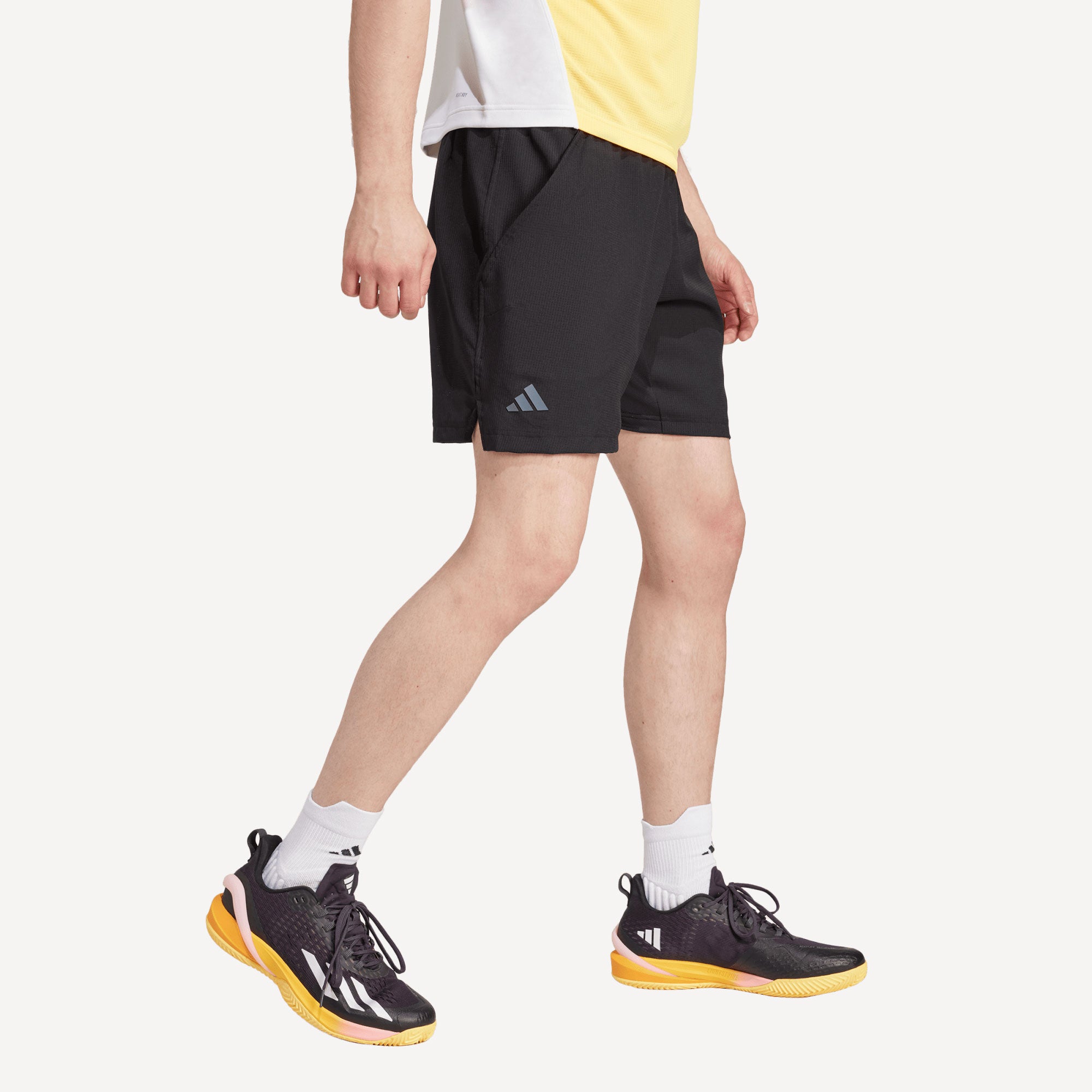 adidas Pro Paris Men's Tennis Shorts and Inner Shorts Set - Black (3)