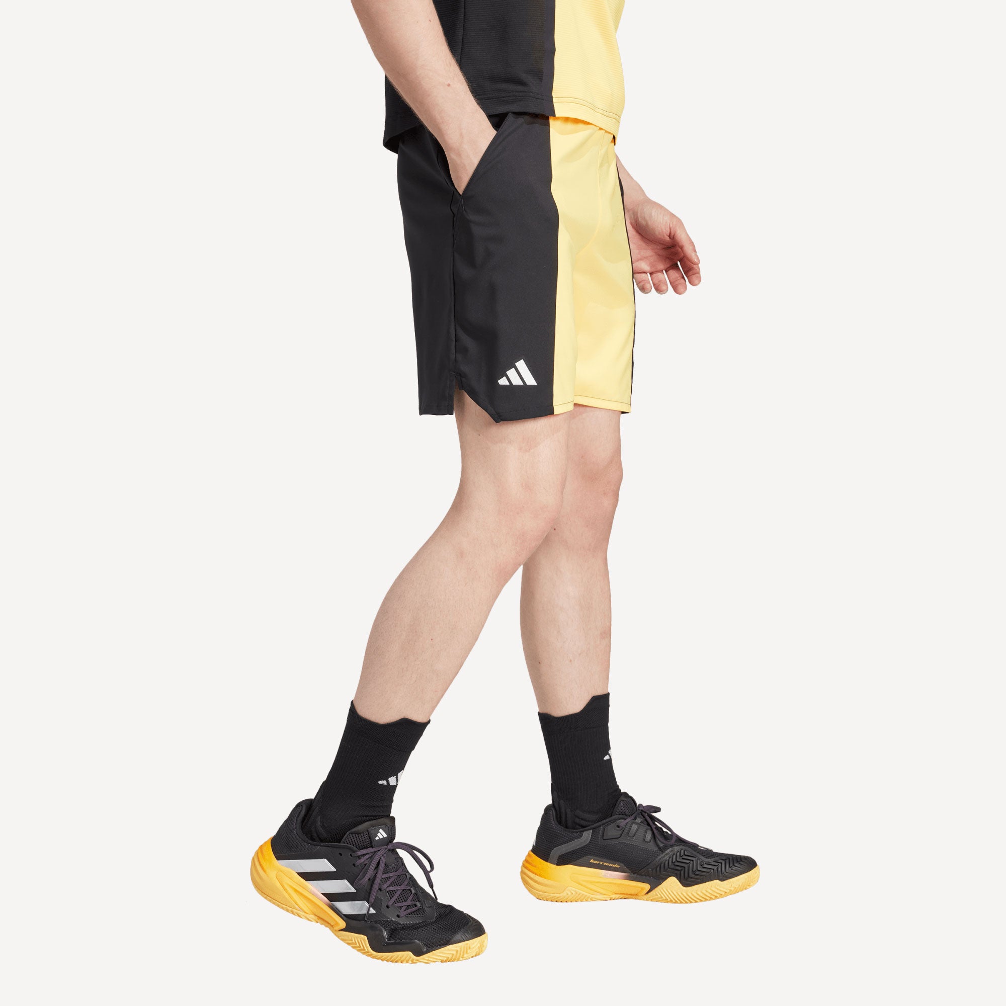 adidas Pro Paris Men's Ergo 7-Inch Tennis Shorts - Orange (3)