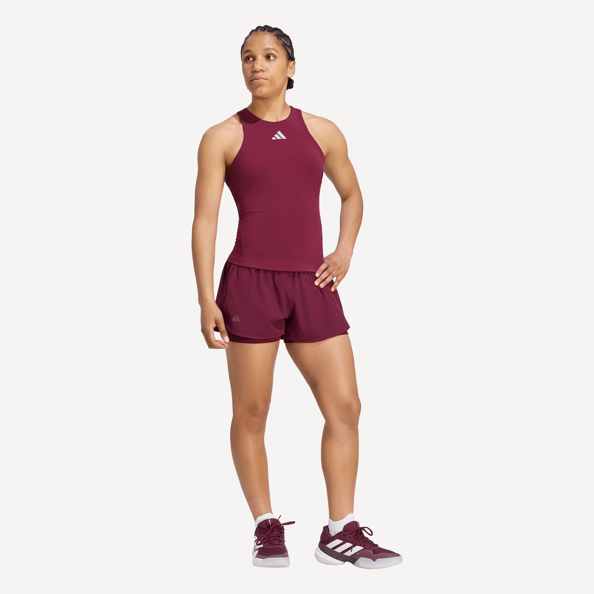 adidas Pro Women's Climacool Y Tennis Tank - Red (3)