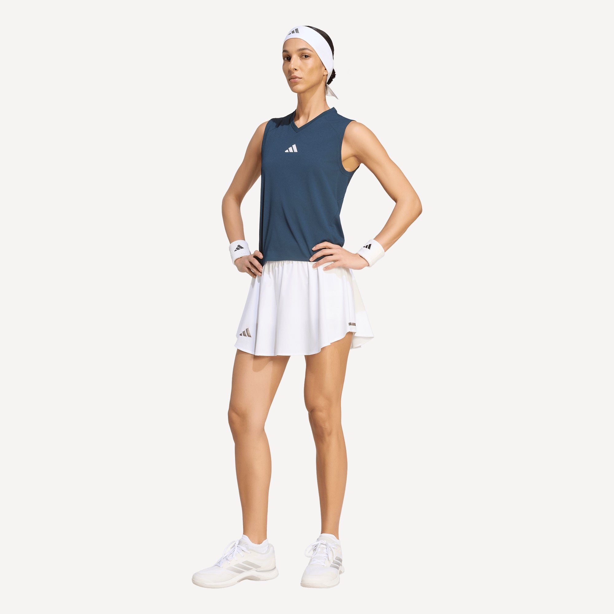 adidas Pro Women's Match Tennis Tank - Blue (3)