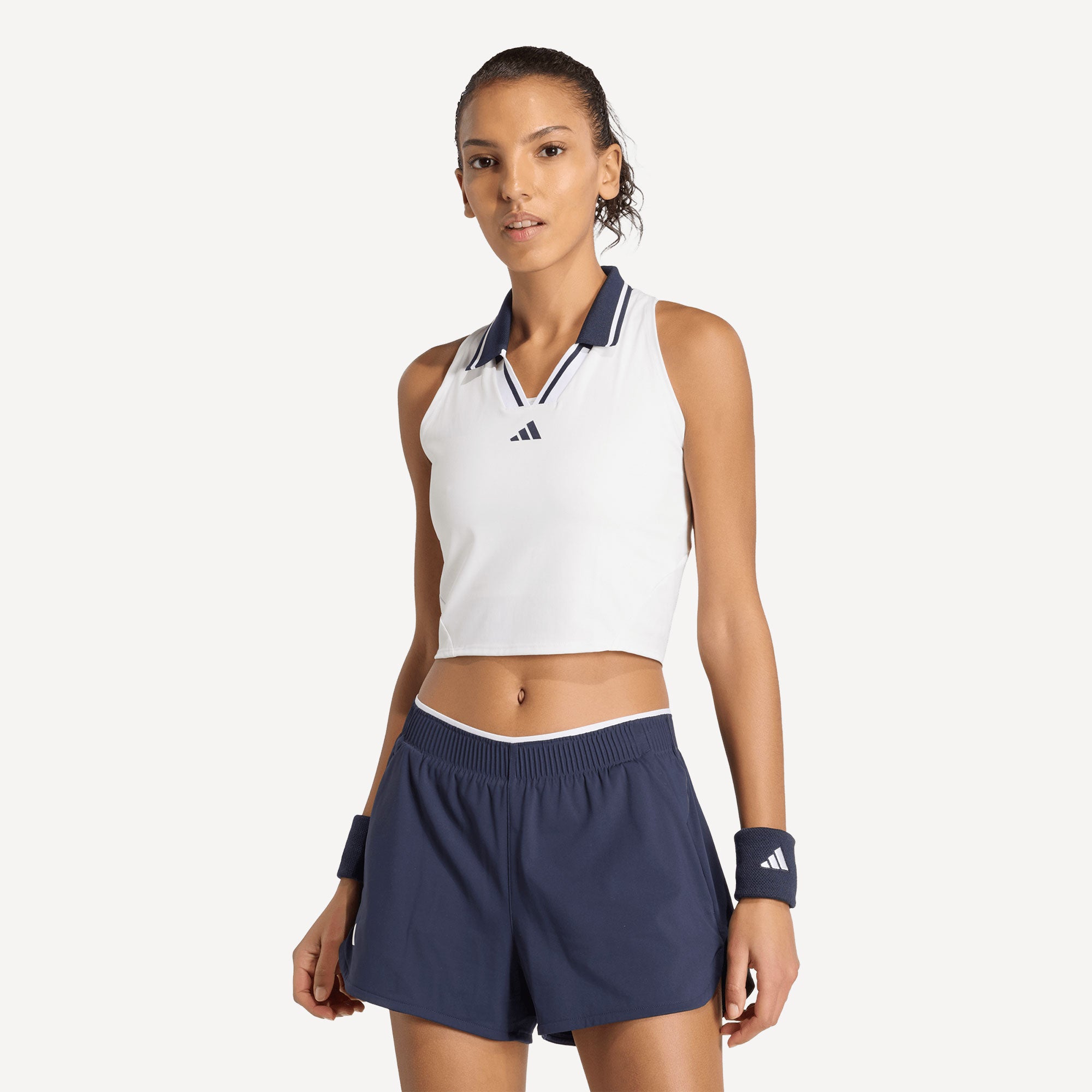 adidas Pro Women's Midi Tennis Tank - White (1)